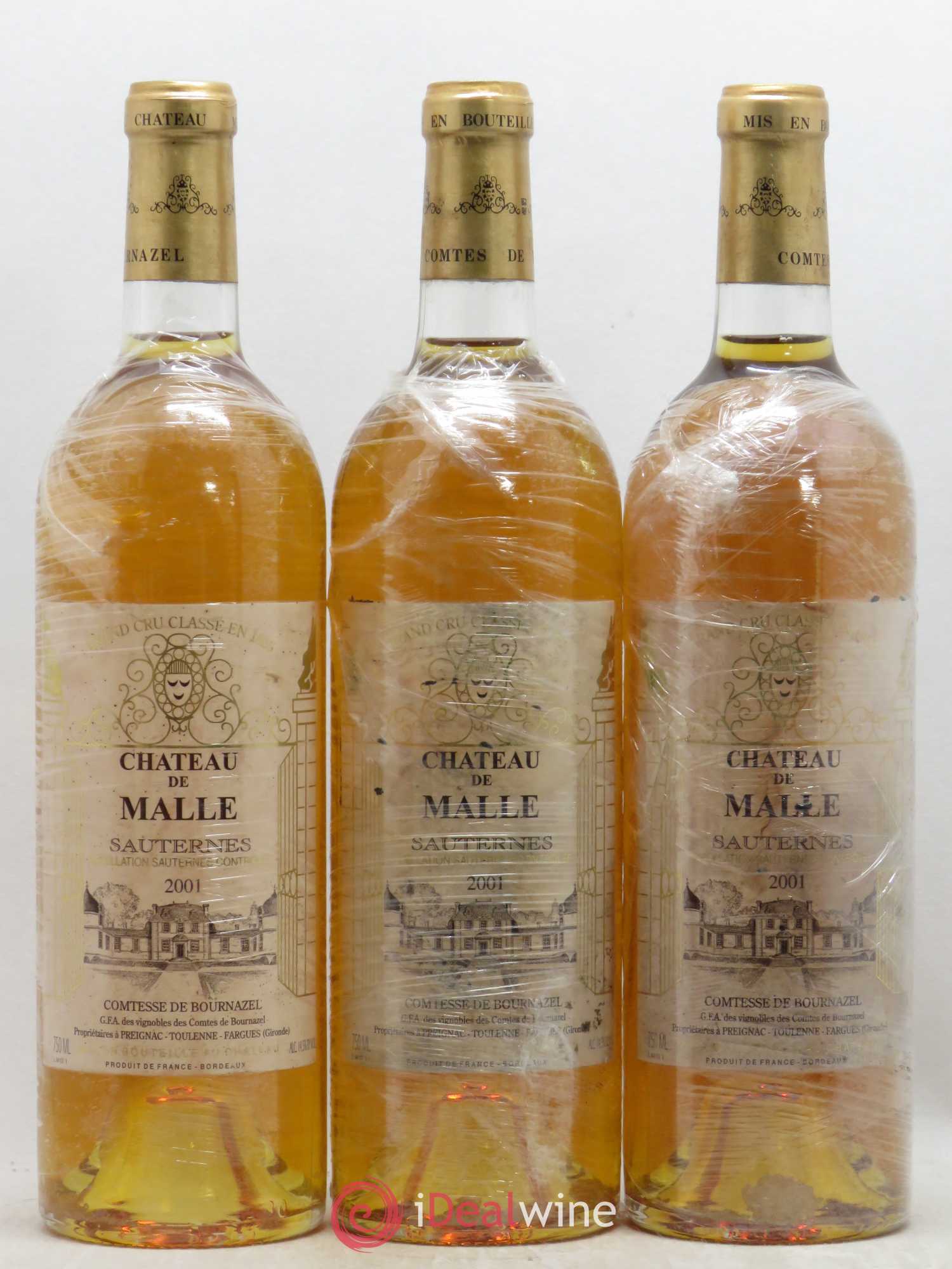 Château de Malle 2ème Grand Cru Classé 2001 - Lotto di 6 bottiglie - 2