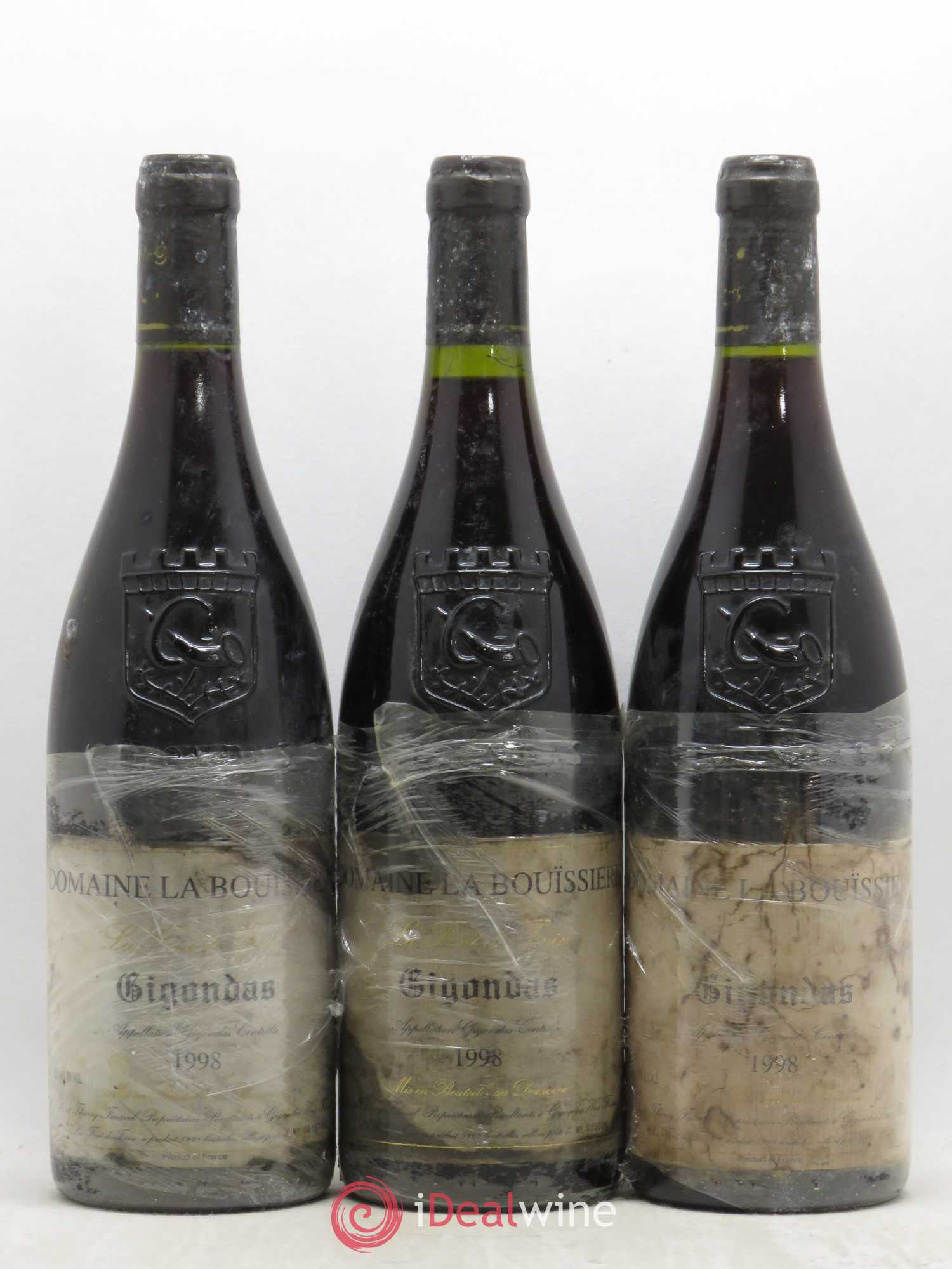 Gigondas La Font de Tonin Domaine Bouissiere 1998 - Posten von 6 Flaschen - 1