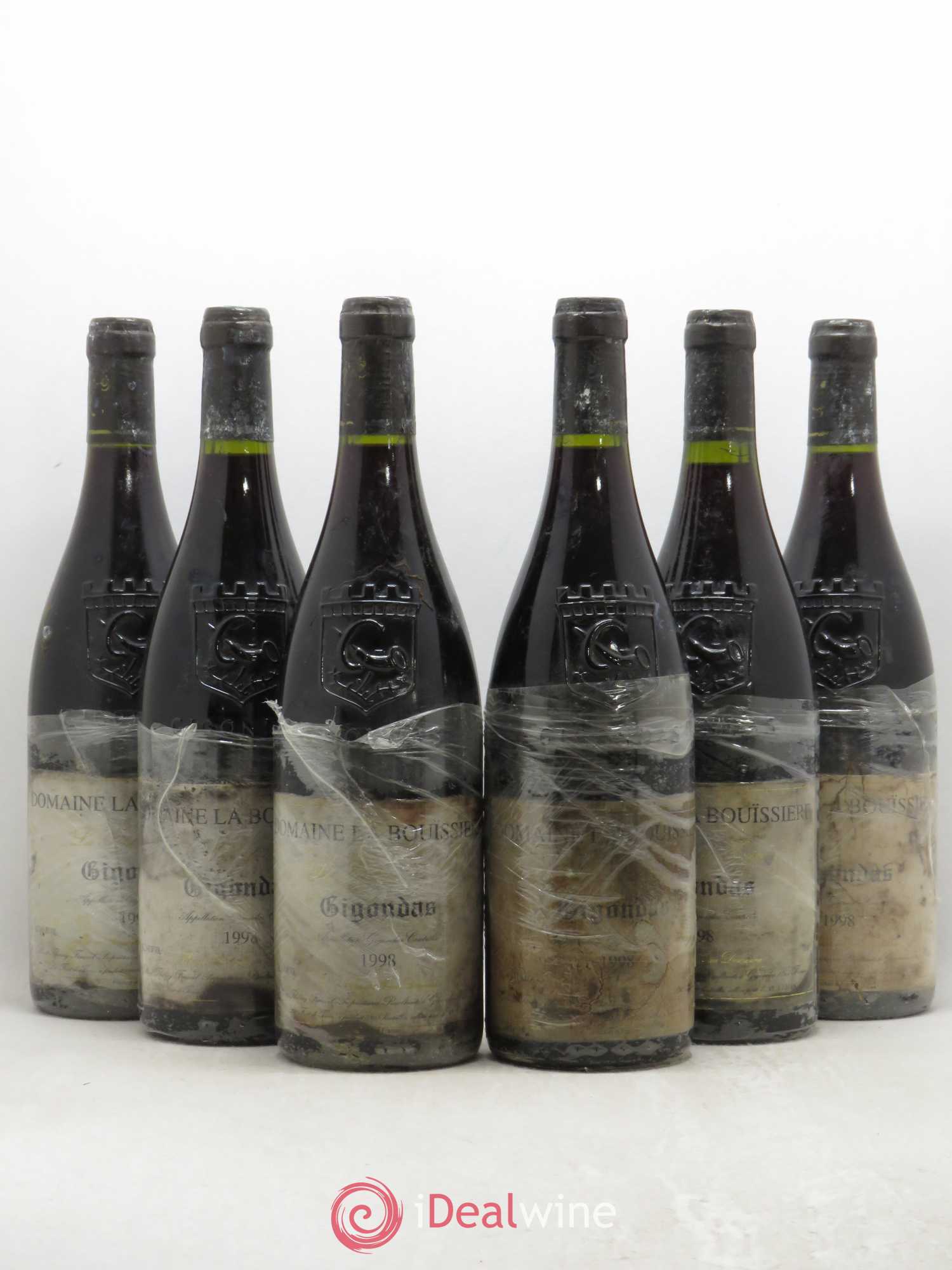 Gigondas La Font de Tonin Domaine Bouissiere 1998 - Posten von 6 Flaschen - 0
