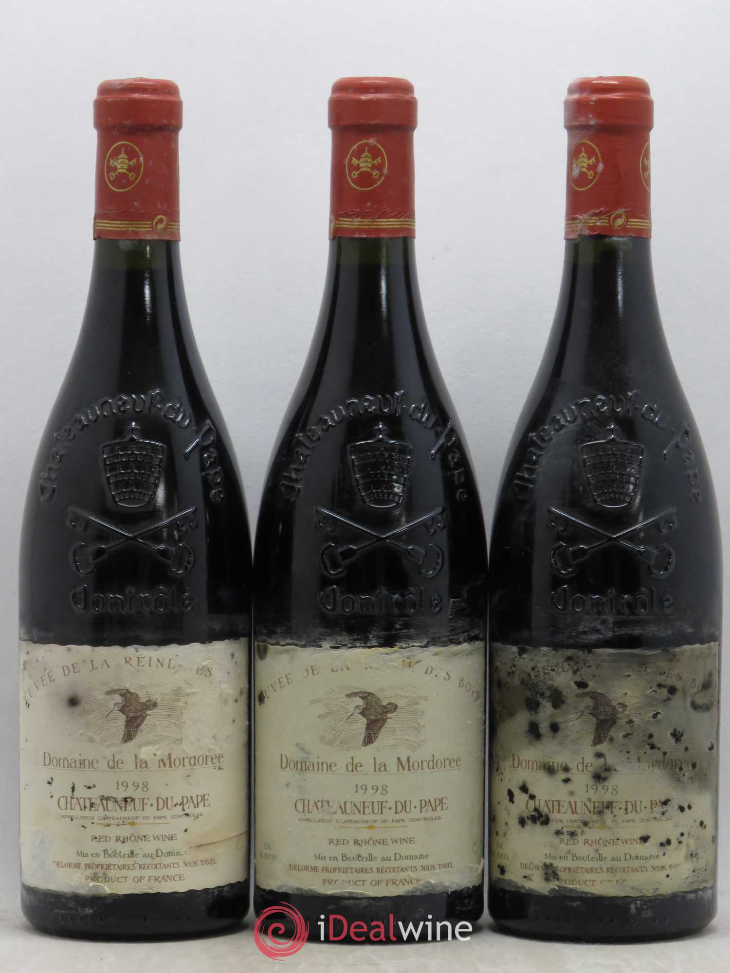 Châteauneuf-du-Pape  Cuvée de la Reine des Bois La Mordorée (Domaine de) 1998 - Lot de 6 bouteilles - 1