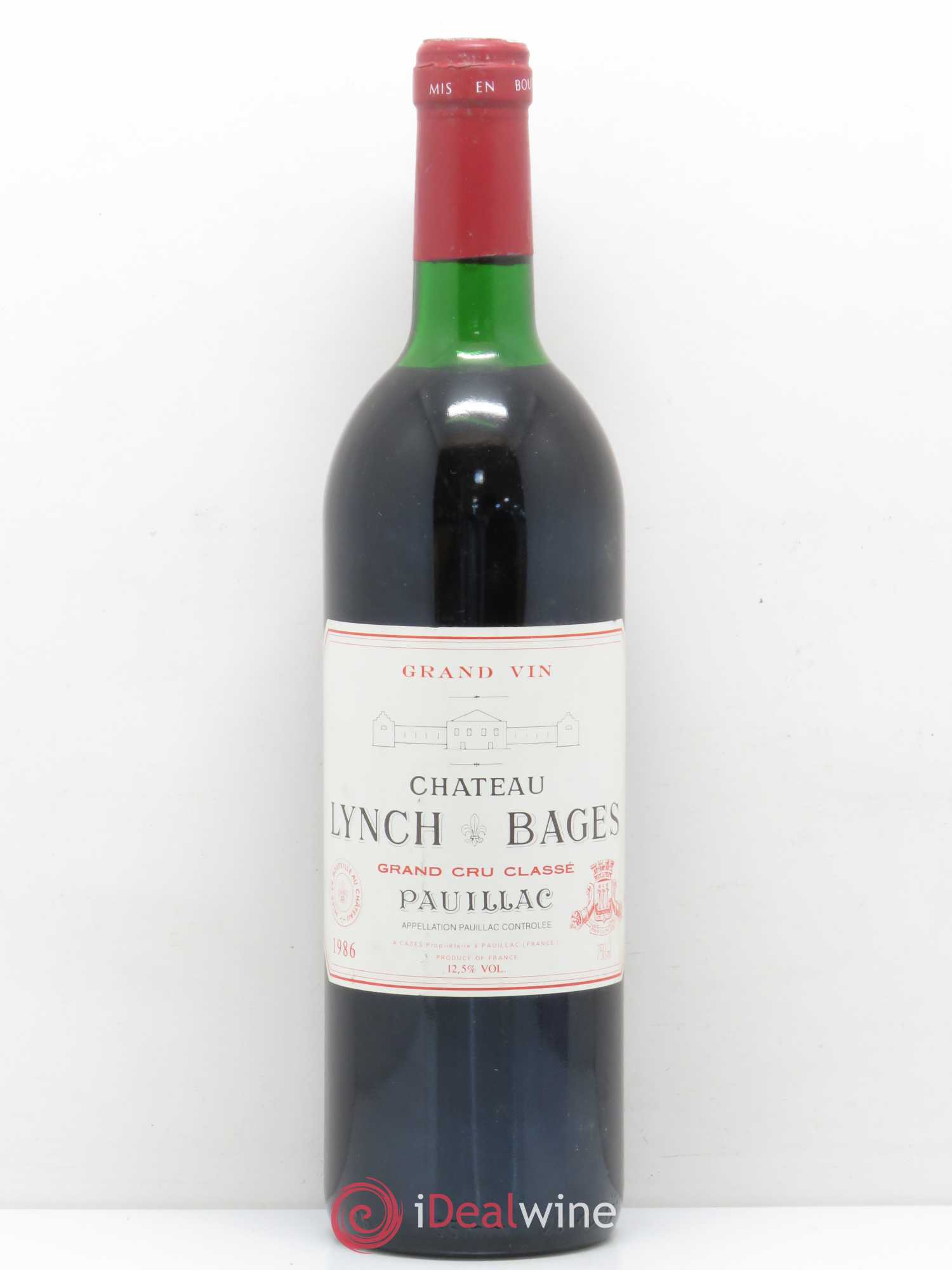 Château Lynch Bages 5ème Grand Cru Classé 1986 - Lot de 1 bouteille - 0