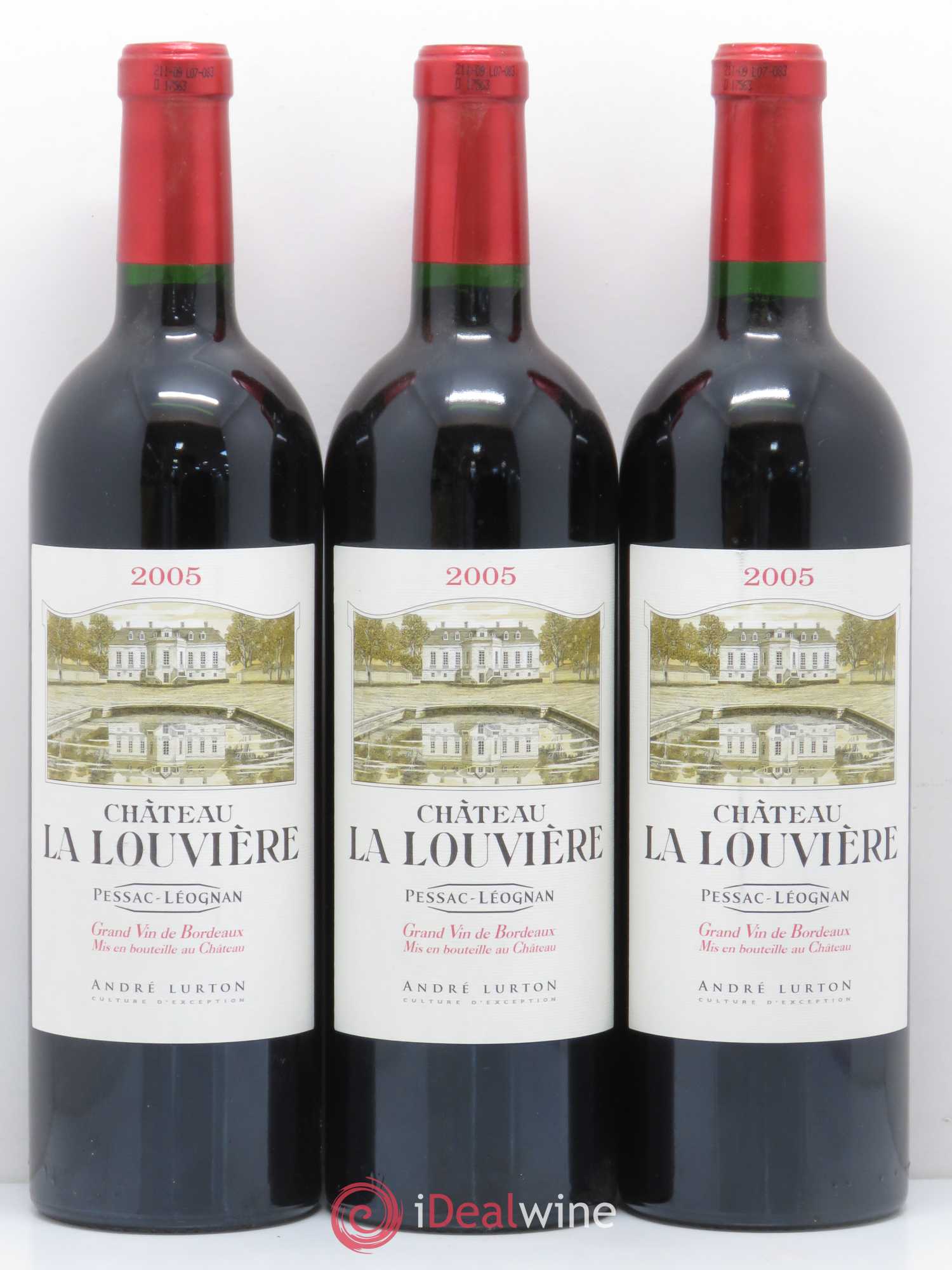 Château la Louvière 2005 - Lot de 3 bouteilles - 0