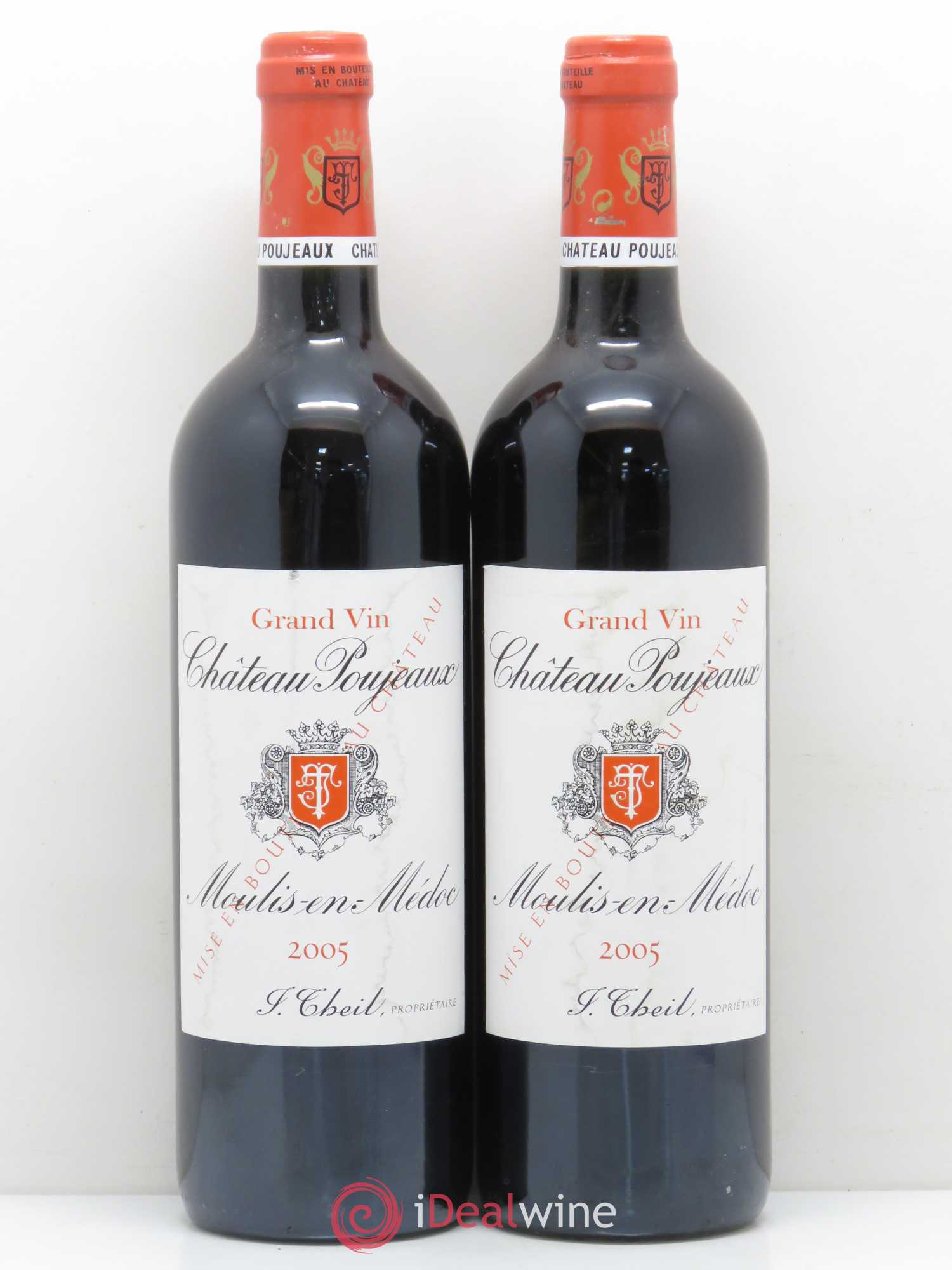 Château Poujeaux 2005 - Lot de 2 bouteilles - 0