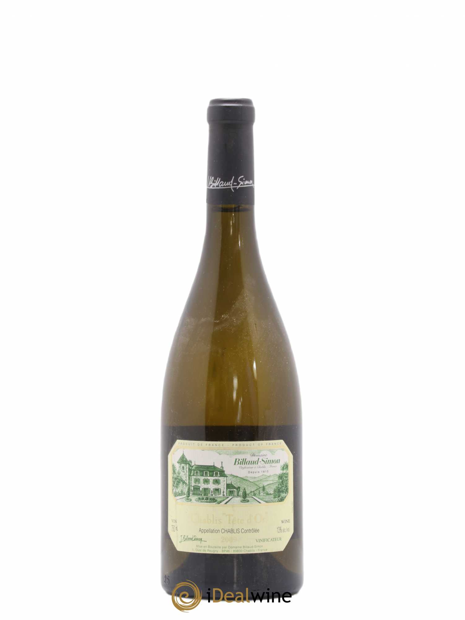 Chablis Tête d'Or Billaud-Simon (Domaine) 2009 - Lot de 1 bouteille - 0