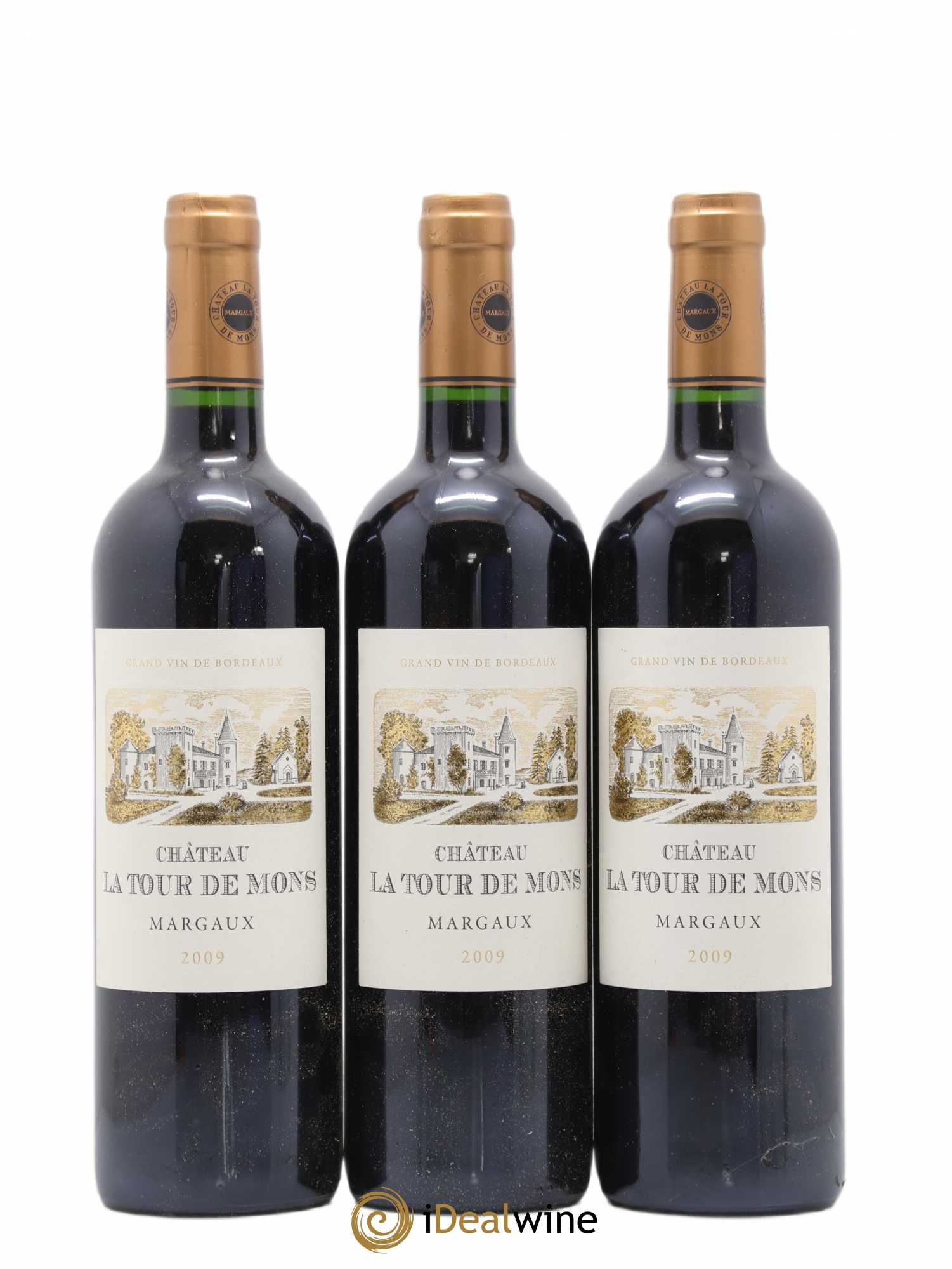 Château la Tour de Mons Cru Bourgeois 2009 - Lot de 3 bouteilles - 0