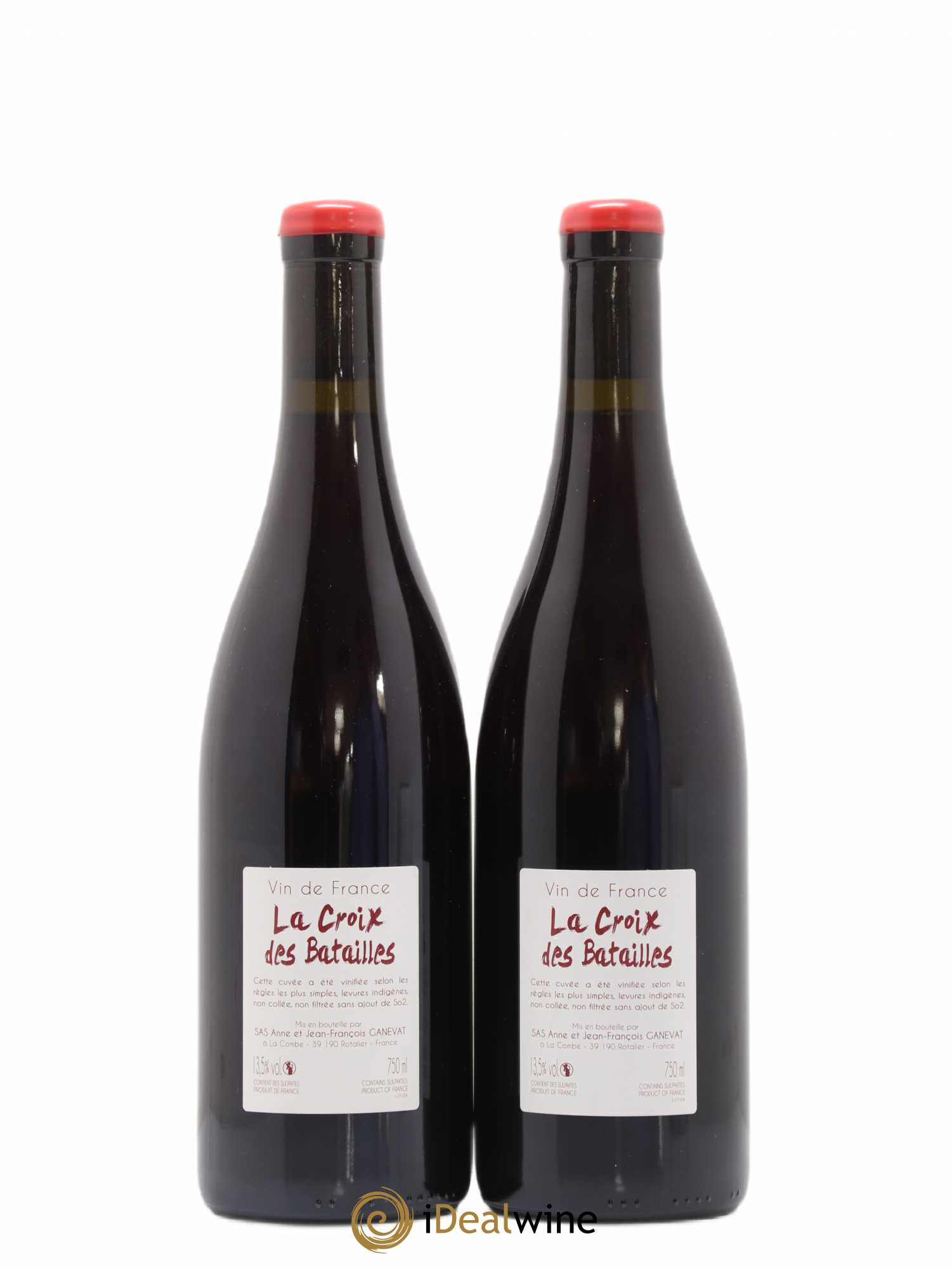 Vin de France La Croix des Batailles Anne et Jean François Ganevat 2017 - Lot de 2 bouteilles - 1