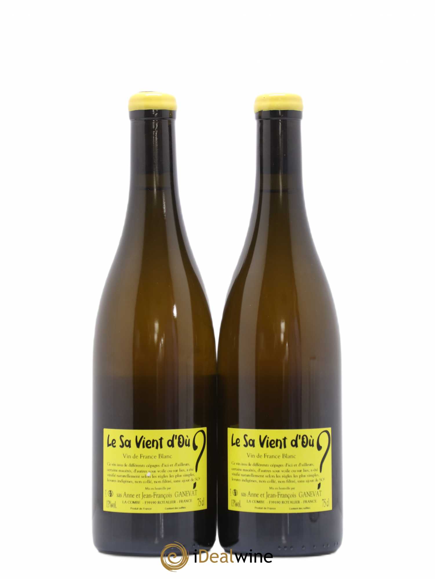 Vin de France Le Sa Vient d'Ou Anne et Jean François Ganevat - Lot de 2 bouteilles - 1