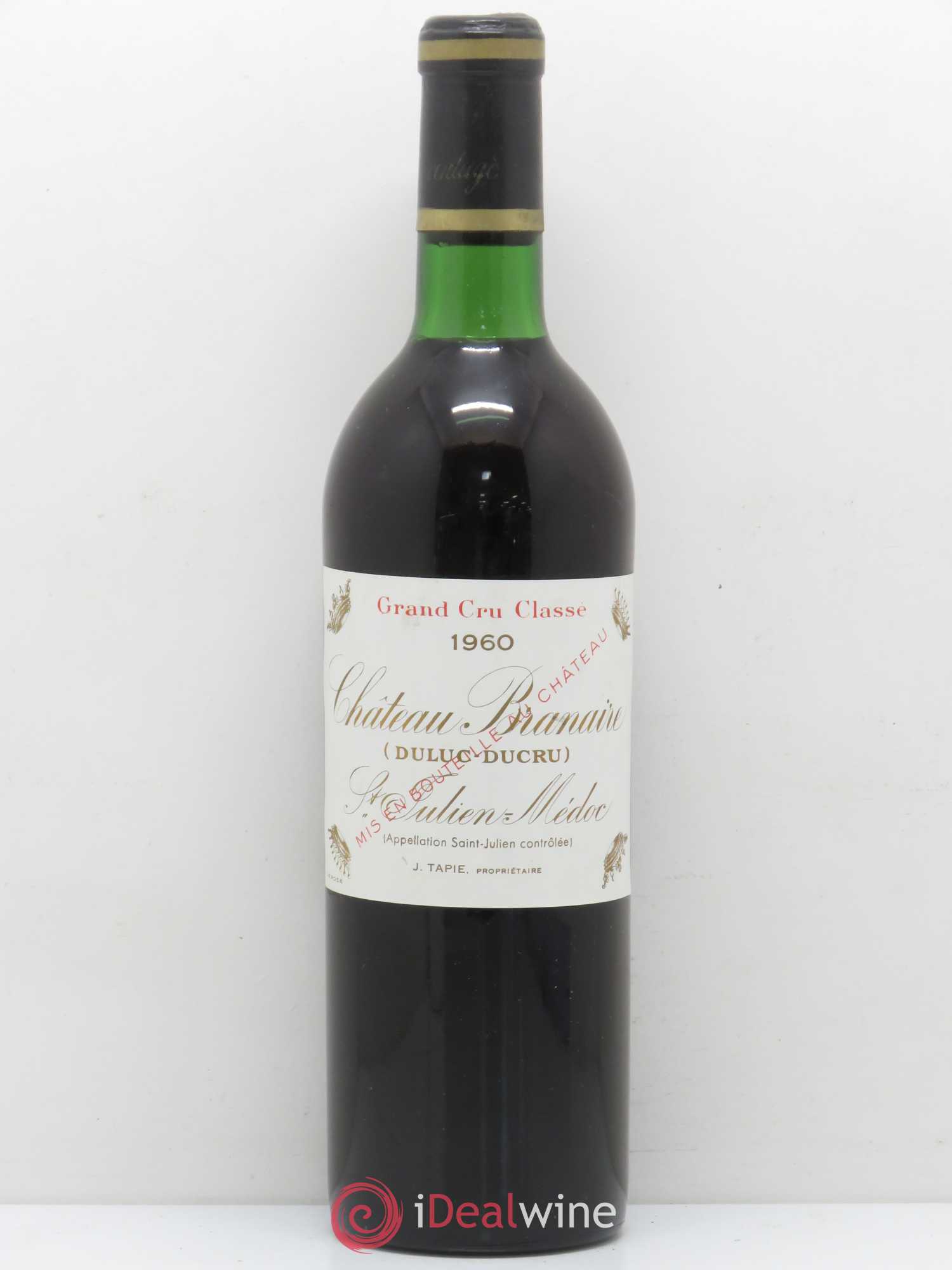 Château Branaire Ducru 4ème Grand Cru Classé 1960 - Lot de 1 bouteille - 0