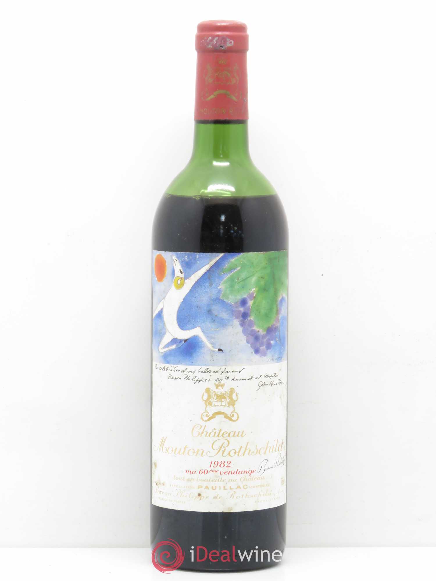 Château Mouton Rothschild 1er Grand Cru Classé 1982 - Lot de 1 bouteille - 0