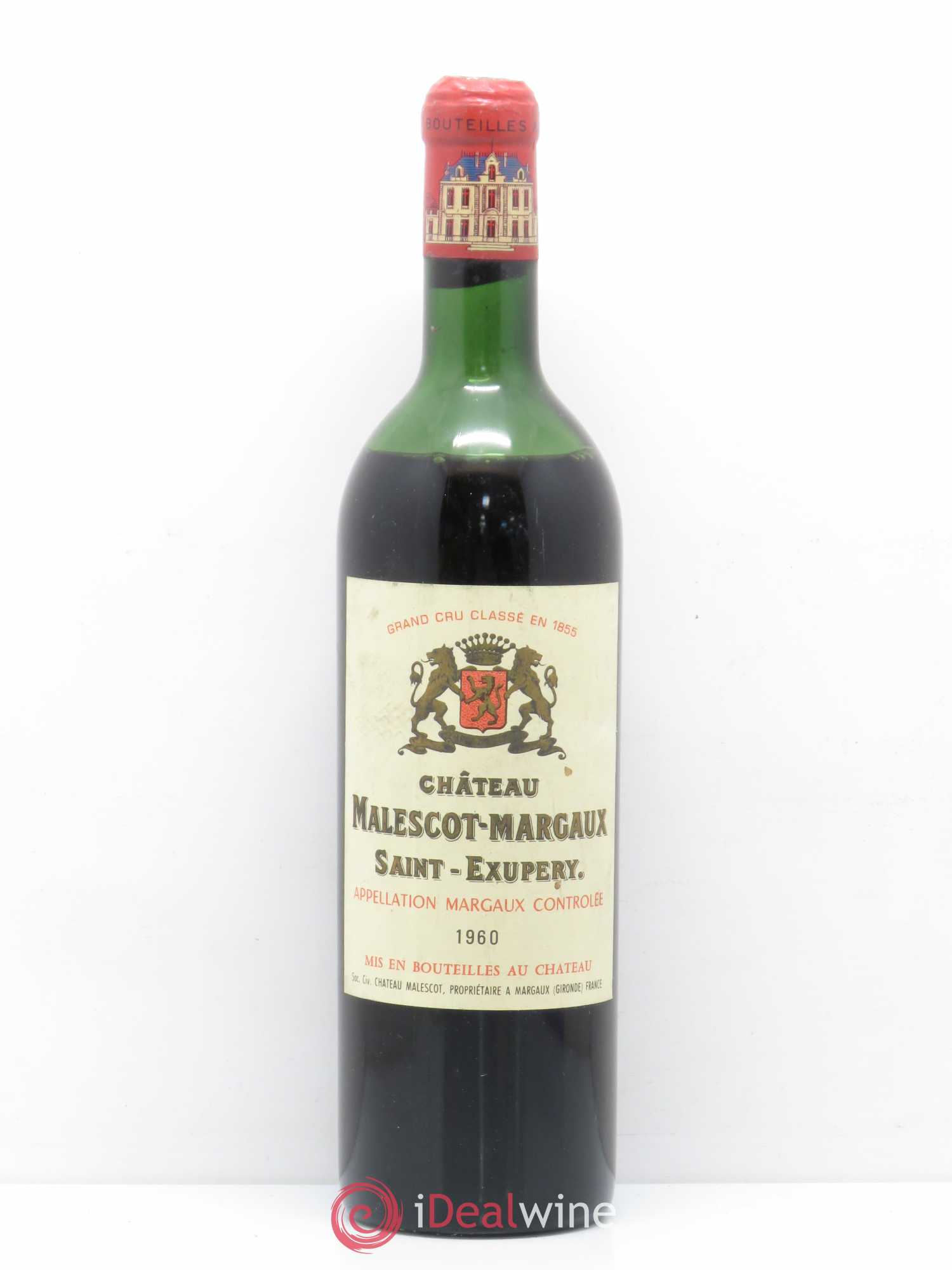 Château Malescot Saint-Exupéry 3ème Grand Cru Classé 1960 - Lot de 1 bouteille - 0