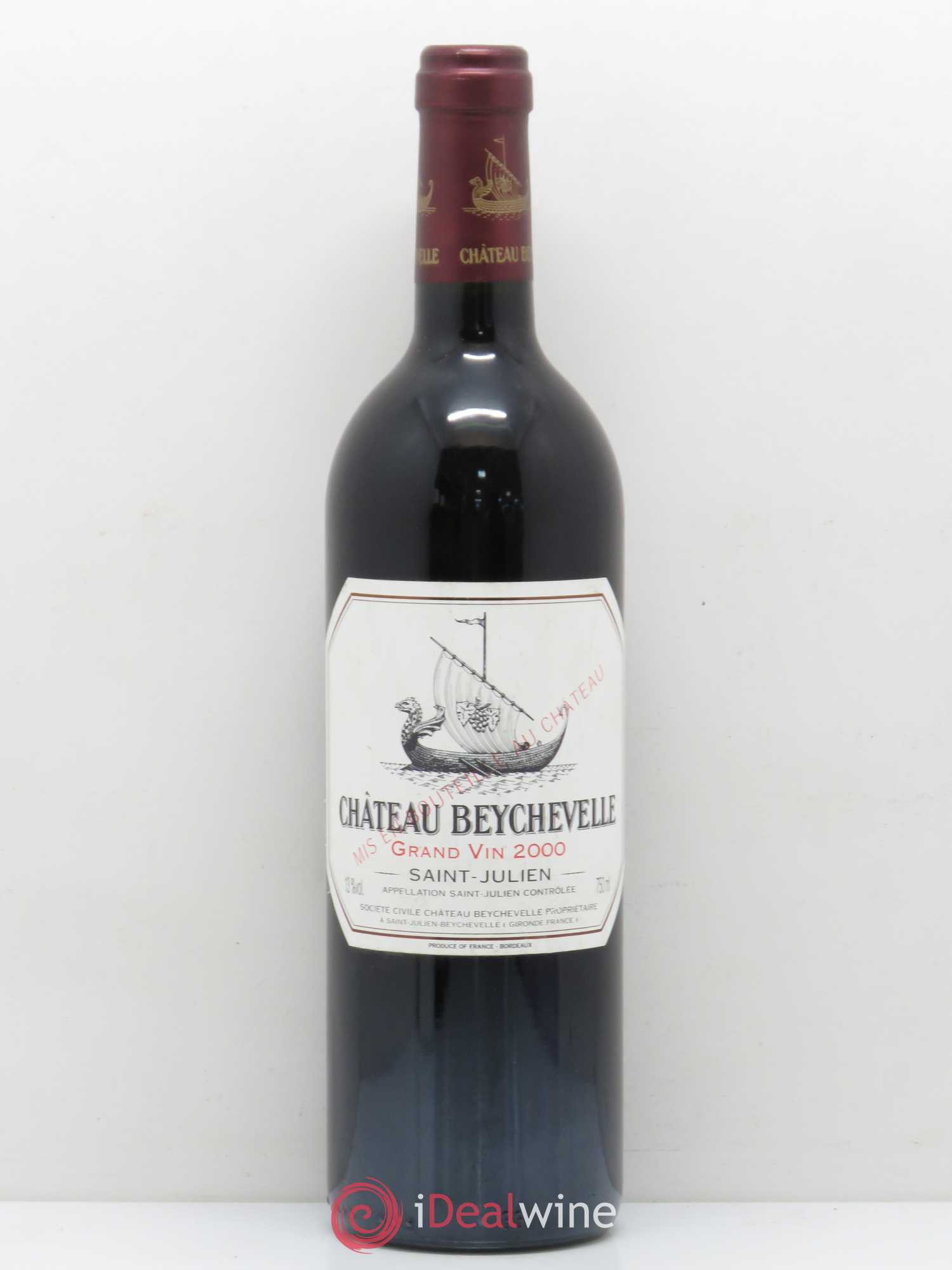 Château Beychevelle 4ème Grand Cru Classé 2000 - Lot de 1 bouteille - 0