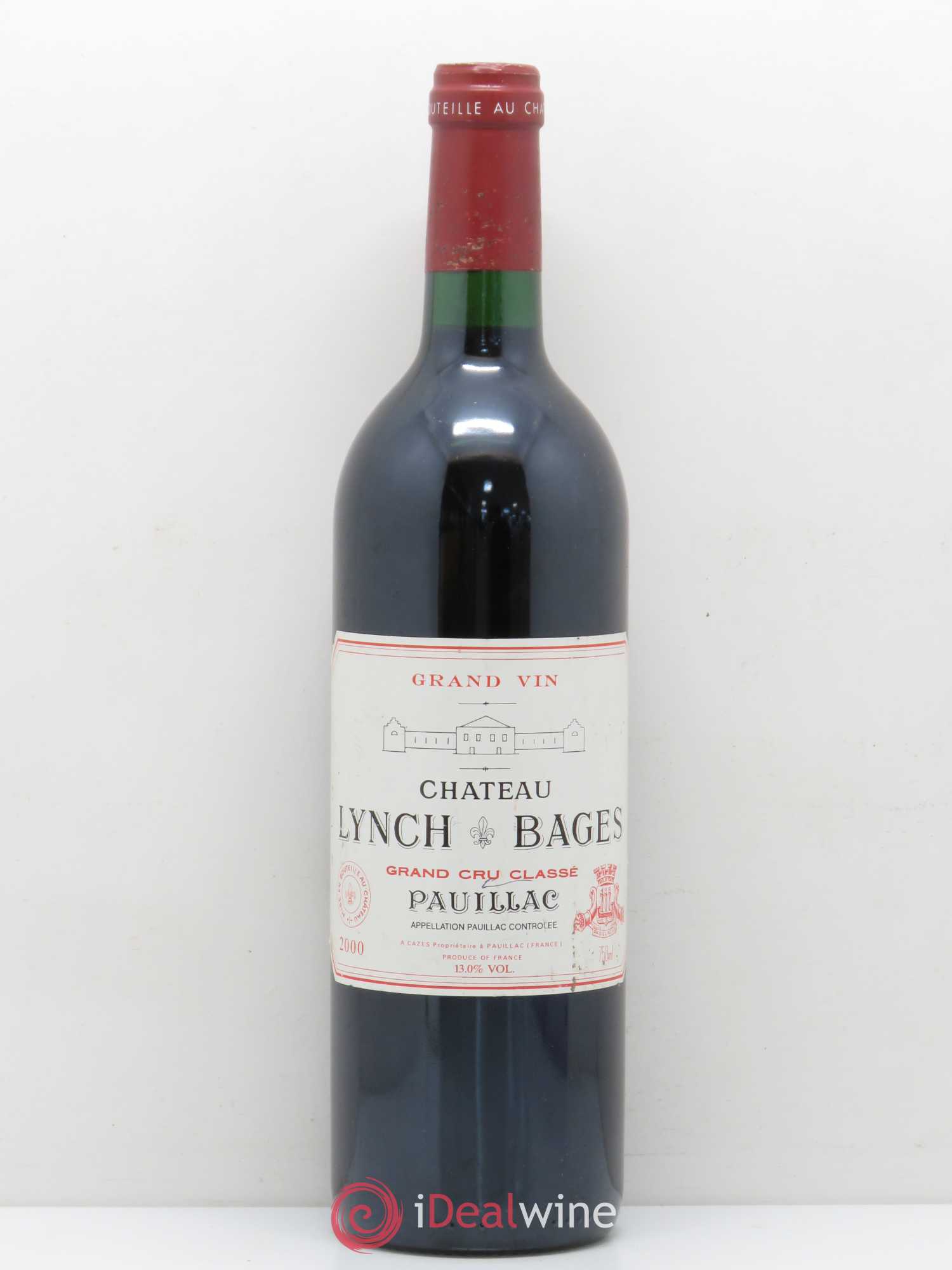 Château Lynch Bages 5ème Grand Cru Classé 2000 - Lot de 1 bouteille - 0