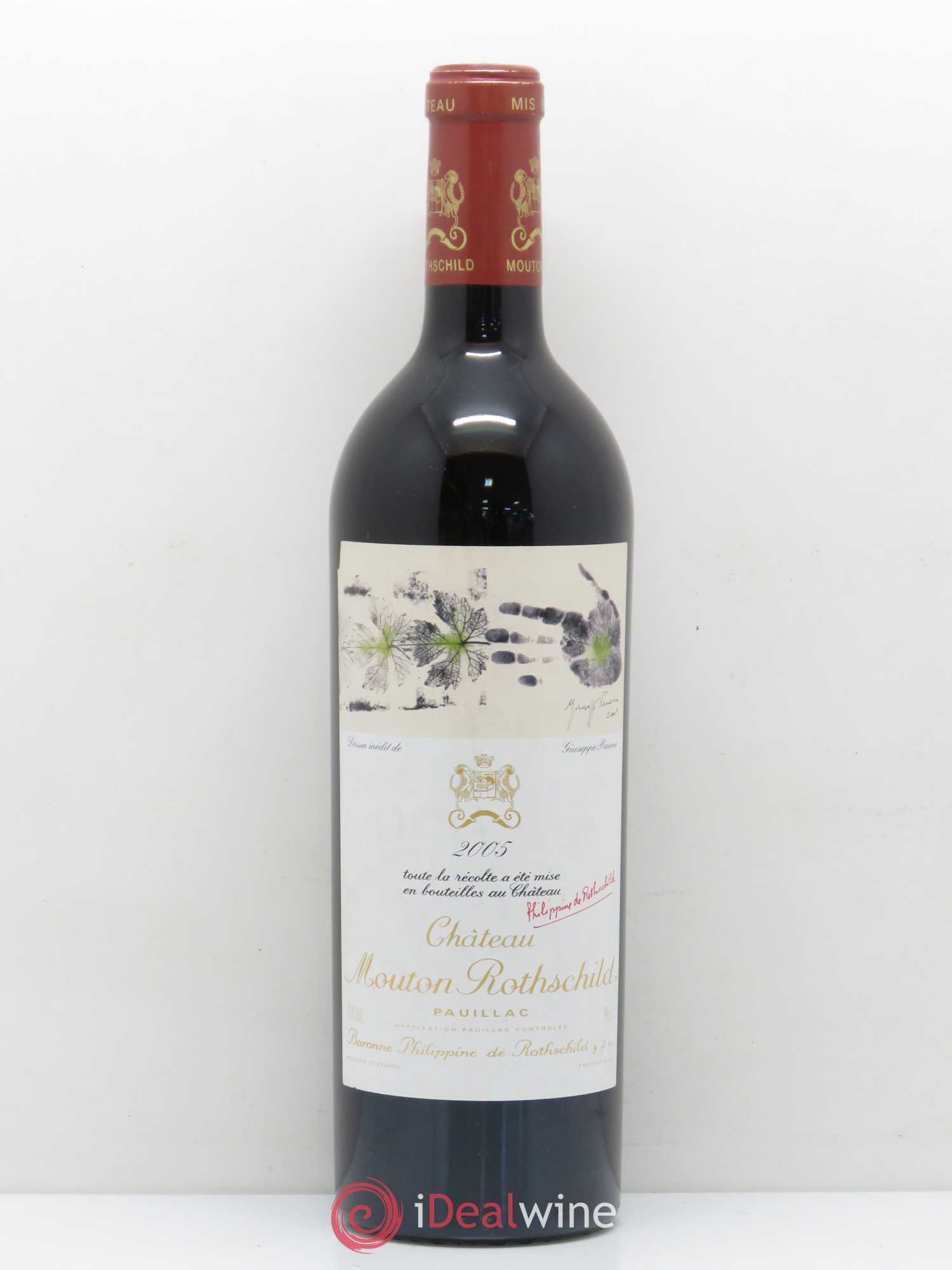 Château Mouton Rothschild 1er Grand Cru Classé 2005 - Lot de 1 bouteille - 0