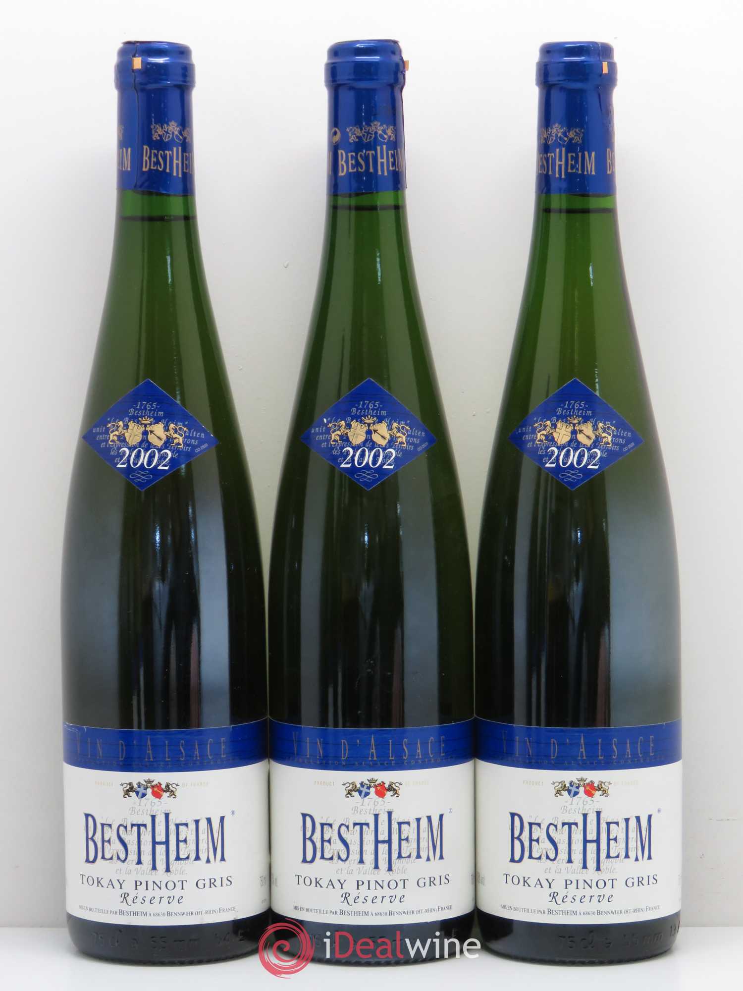 Pinot Gris Réserve Bestheim (sans prix de réserve) 2002 - Posten von 5 Flaschen - 1