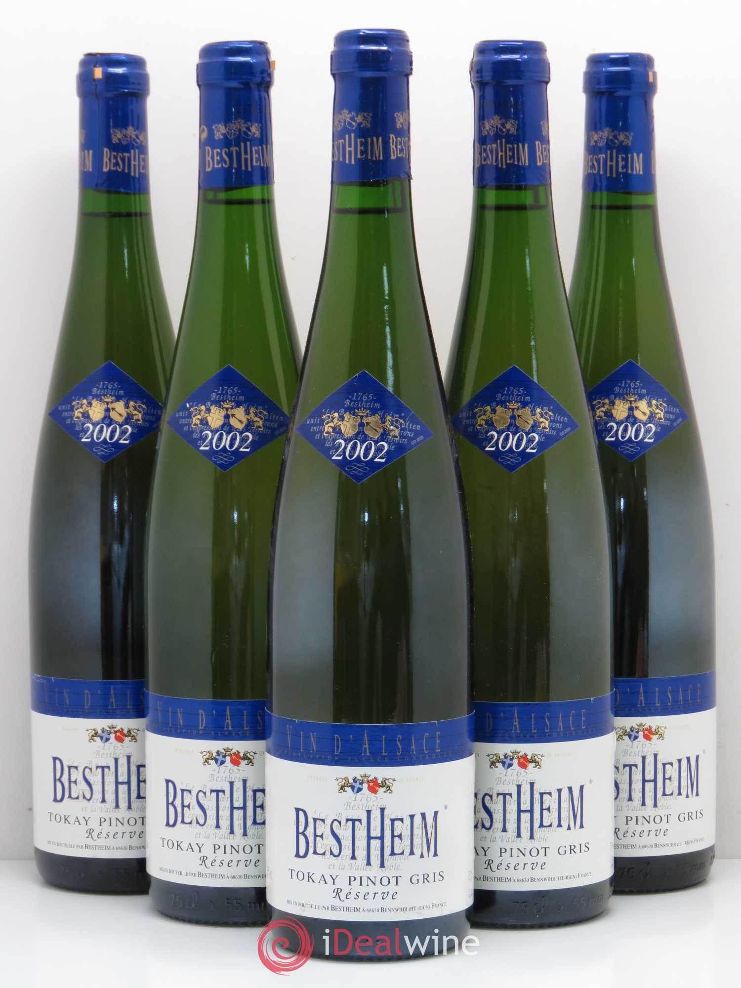 Pinot Gris Réserve Bestheim (sans prix de réserve) 2002 - Posten von 5 Flaschen - 0