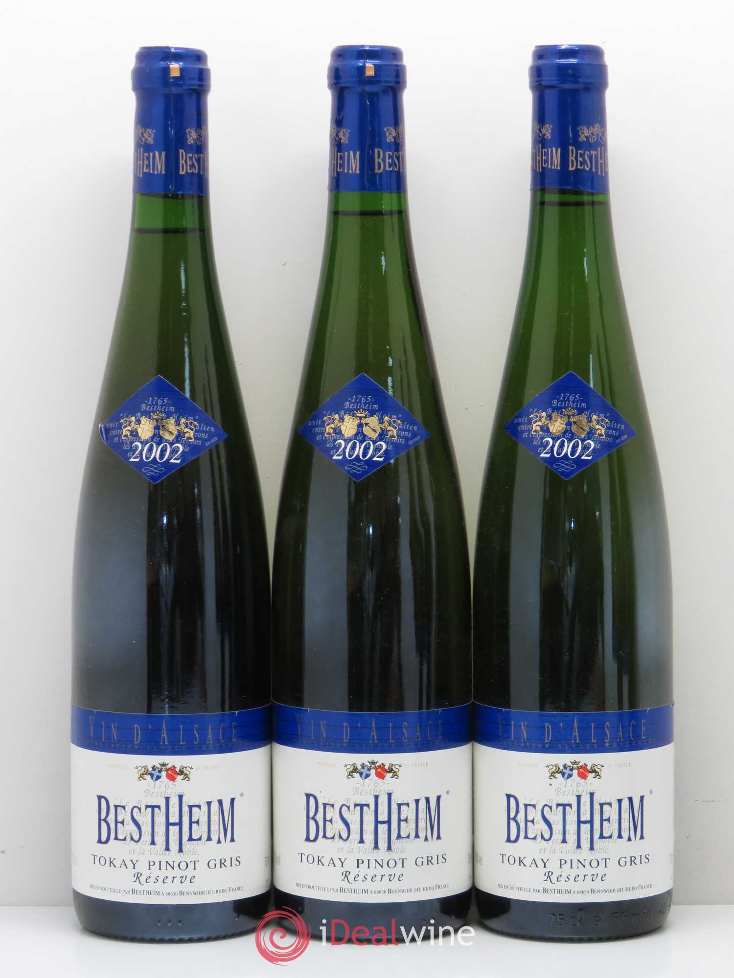Pinot Gris Réserve Bestheim (sans prix de réserve) 2002 - Posten von 5 Flaschen - 1