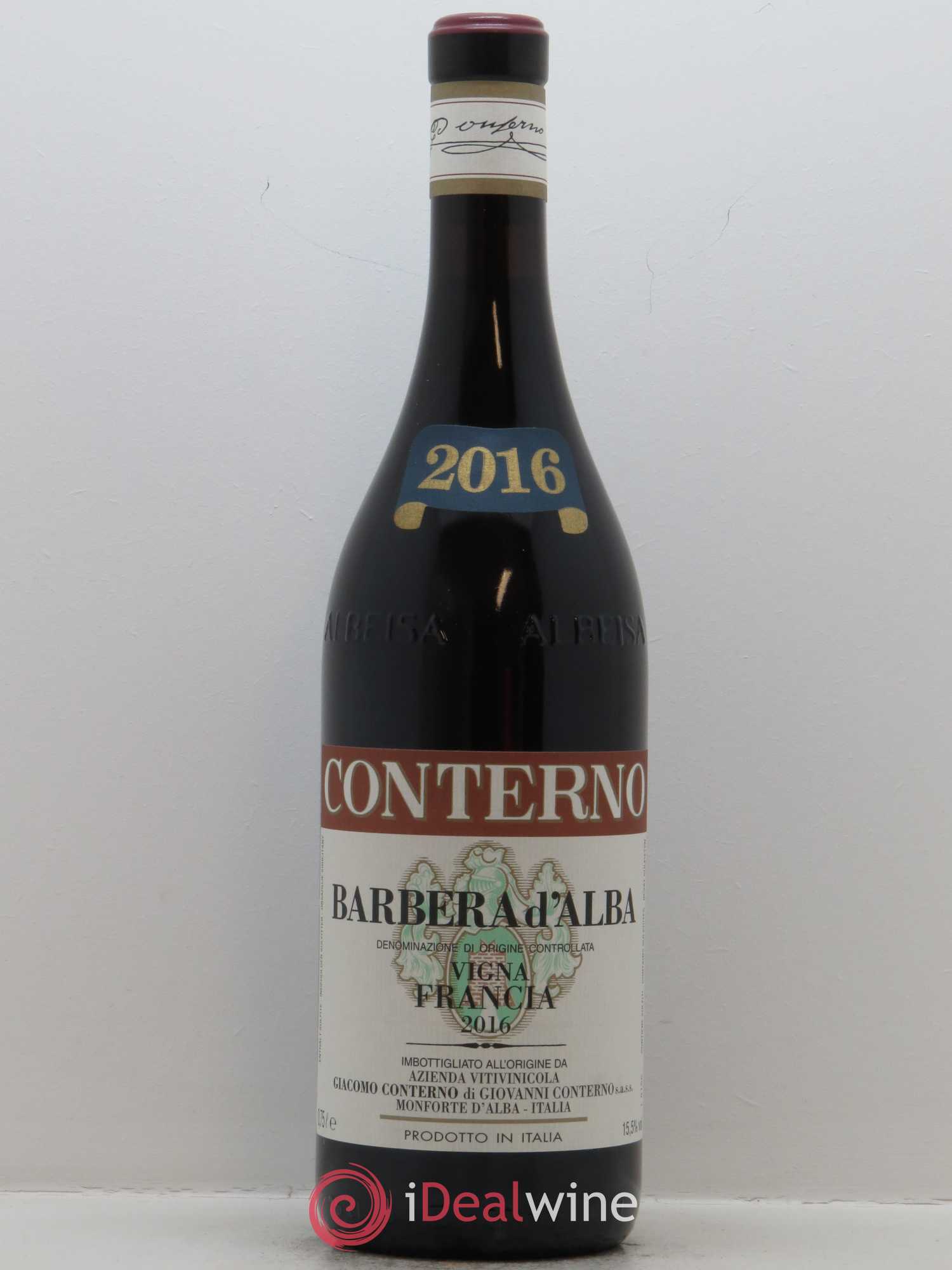 Barbera d'Alba DOC Giacomo Conterno 2016 - Lot de 1 bouteille - 0