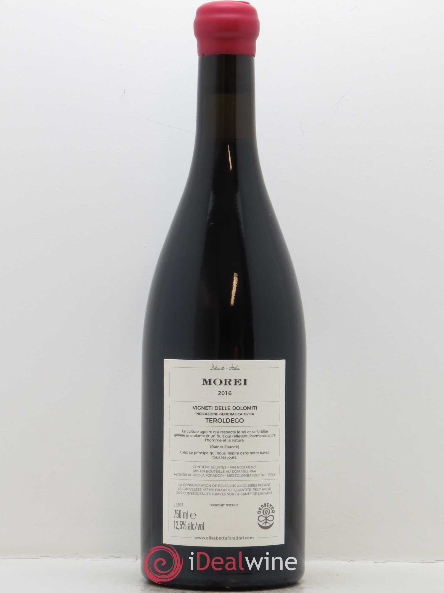 Vigneti delle Dolomiti IGT Morei - Teroldego Elisabetta Foradori 2016 - Lot of 1 bottle - 1