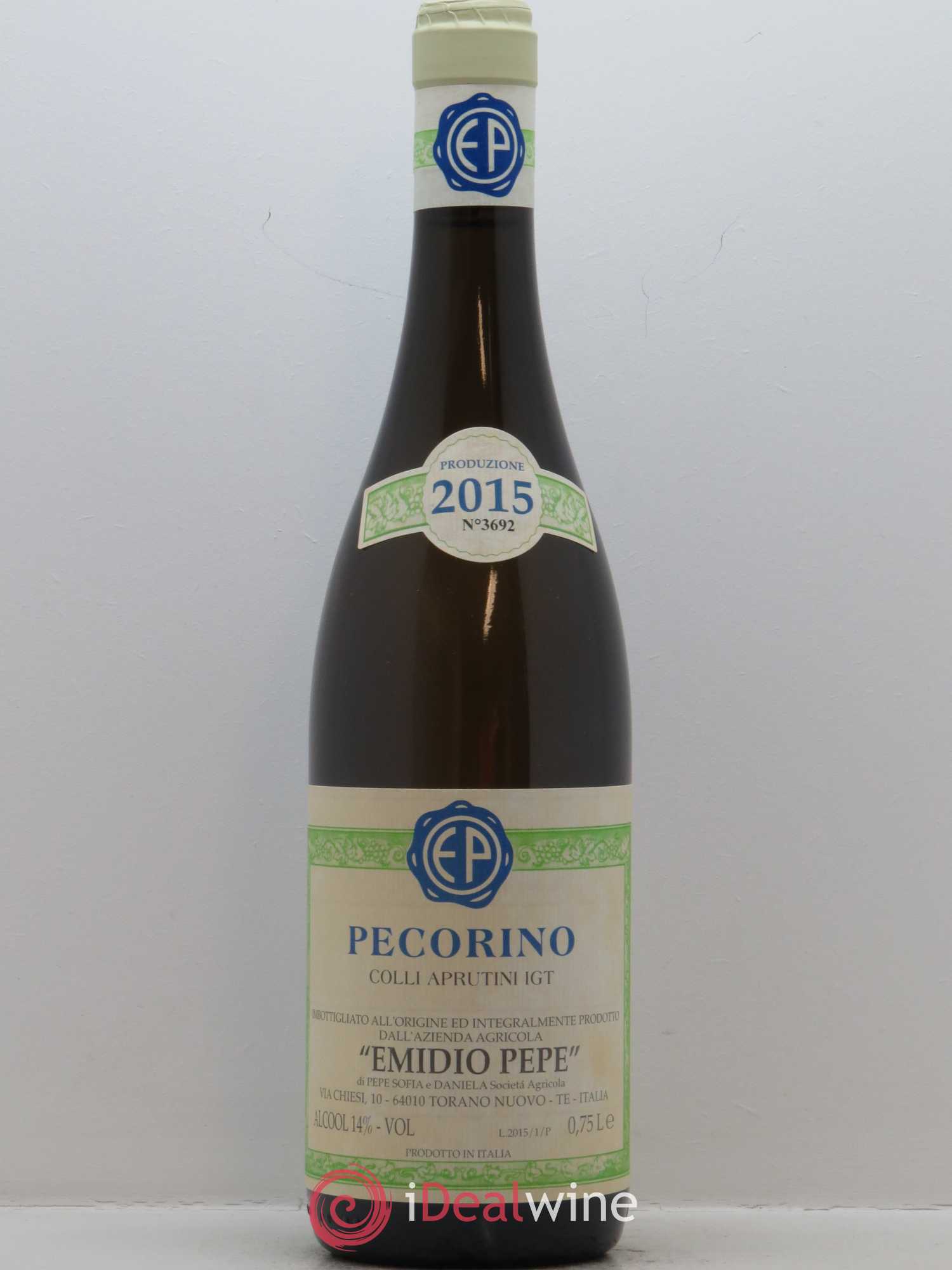 Colli Aprutini IGT Pecorino Emidio Pepe 2015 - Lot de 1 bouteille - 0