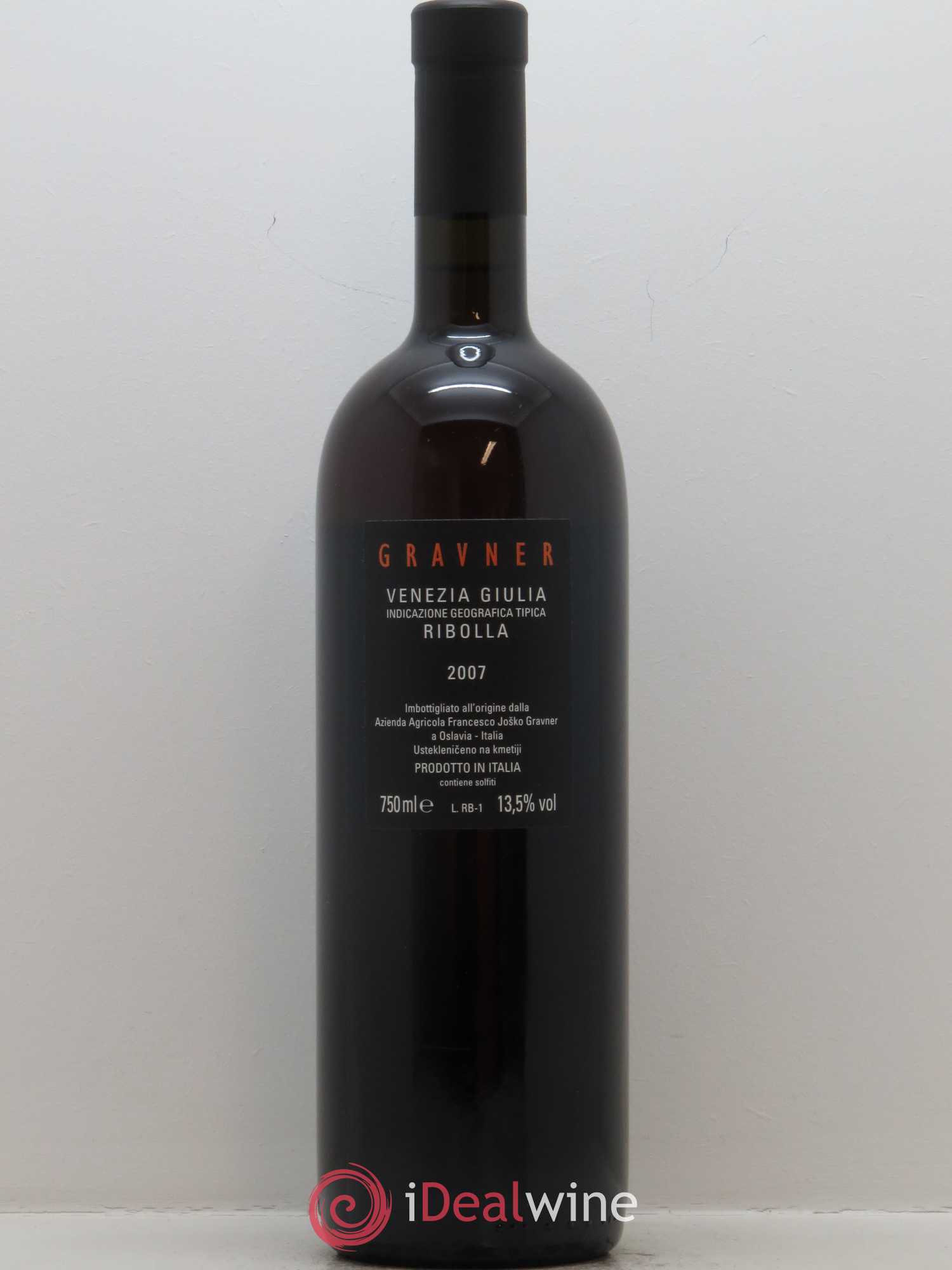 IGT Venezia Giulia Gravner Ribolla Gialla 2007 - Lotto di 1 bottiglia - 1