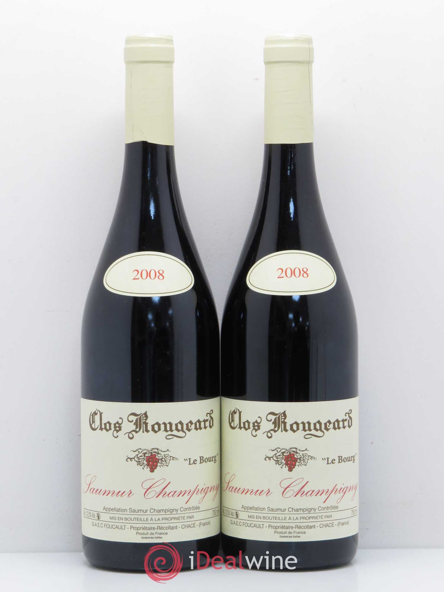 Saumur-Champigny Le Bourg Clos Rougeard 2008 - Lot de 2 bouteilles - 0