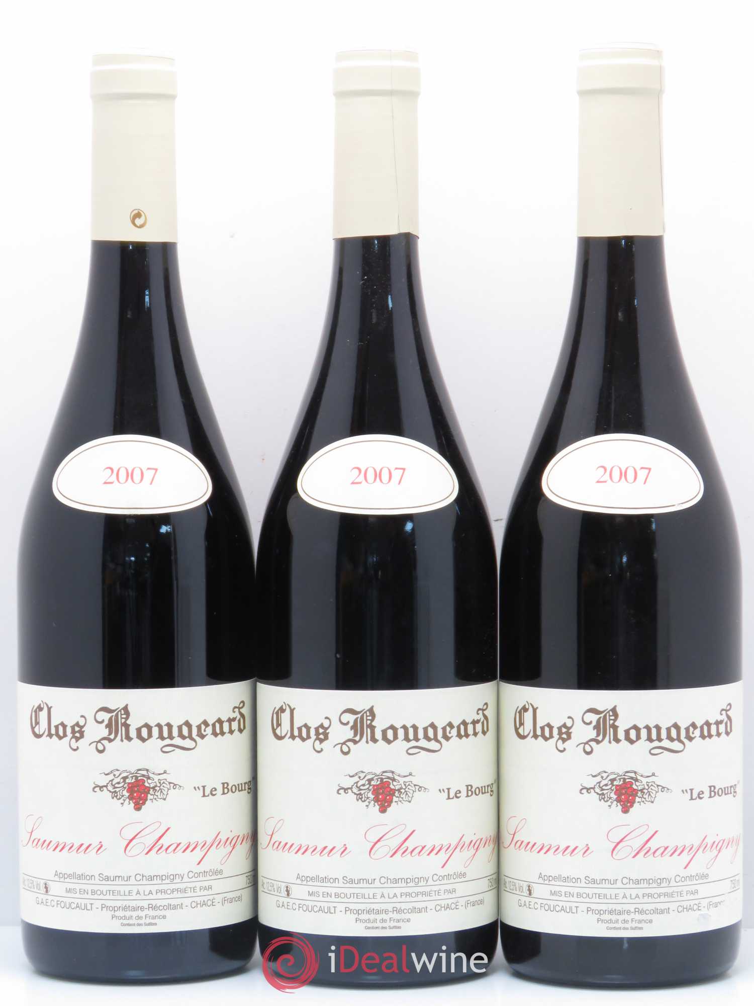 Saumur-Champigny Le Bourg Clos Rougeard 2007 - Lot de 3 bouteilles - 0
