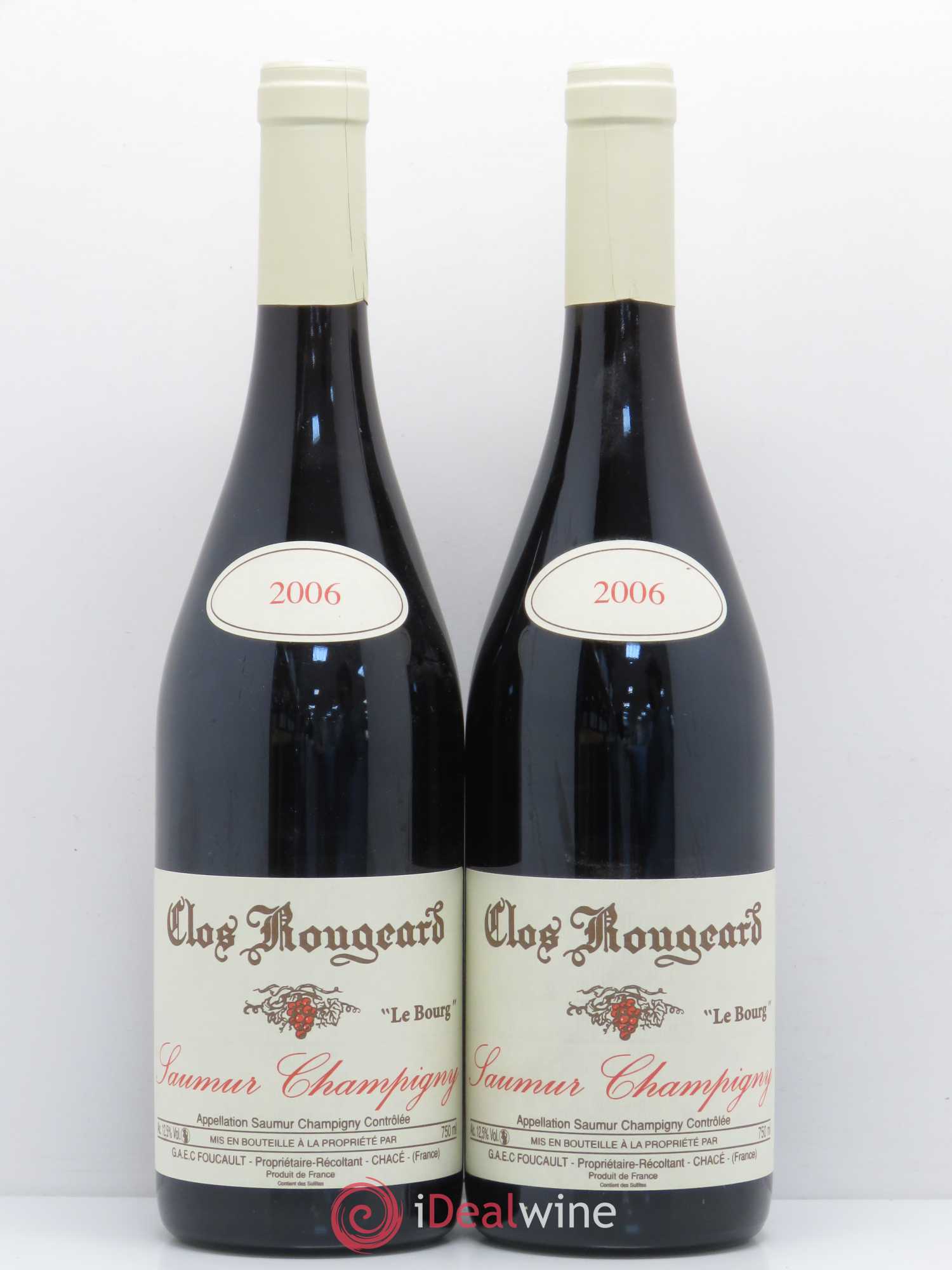 Saumur-Champigny Le Bourg Clos Rougeard 2006 - Lot de 2 bouteilles - 0