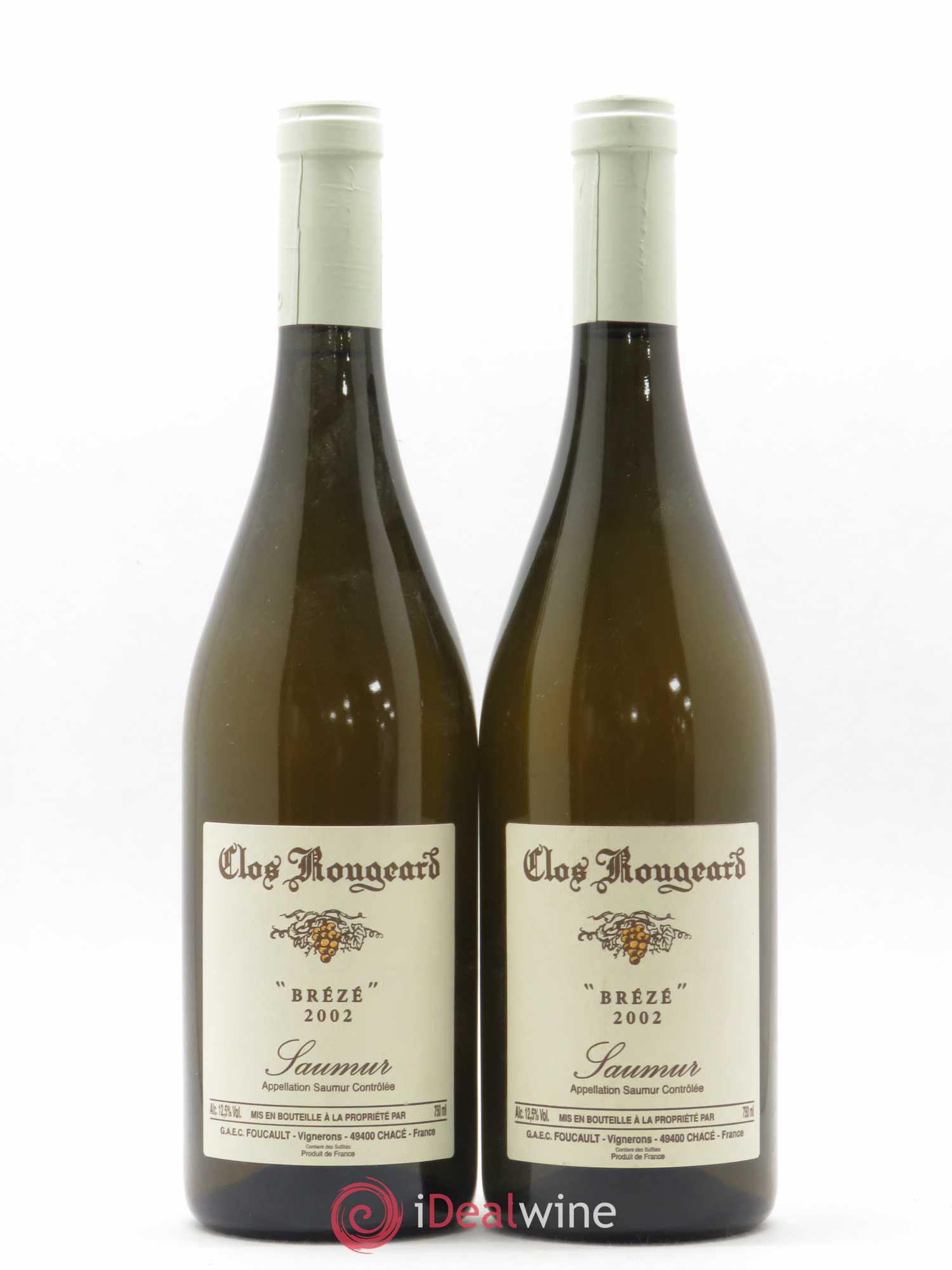 Saumur Brézé Clos Rougeard 2002 - Lot de 2 bouteilles - 0