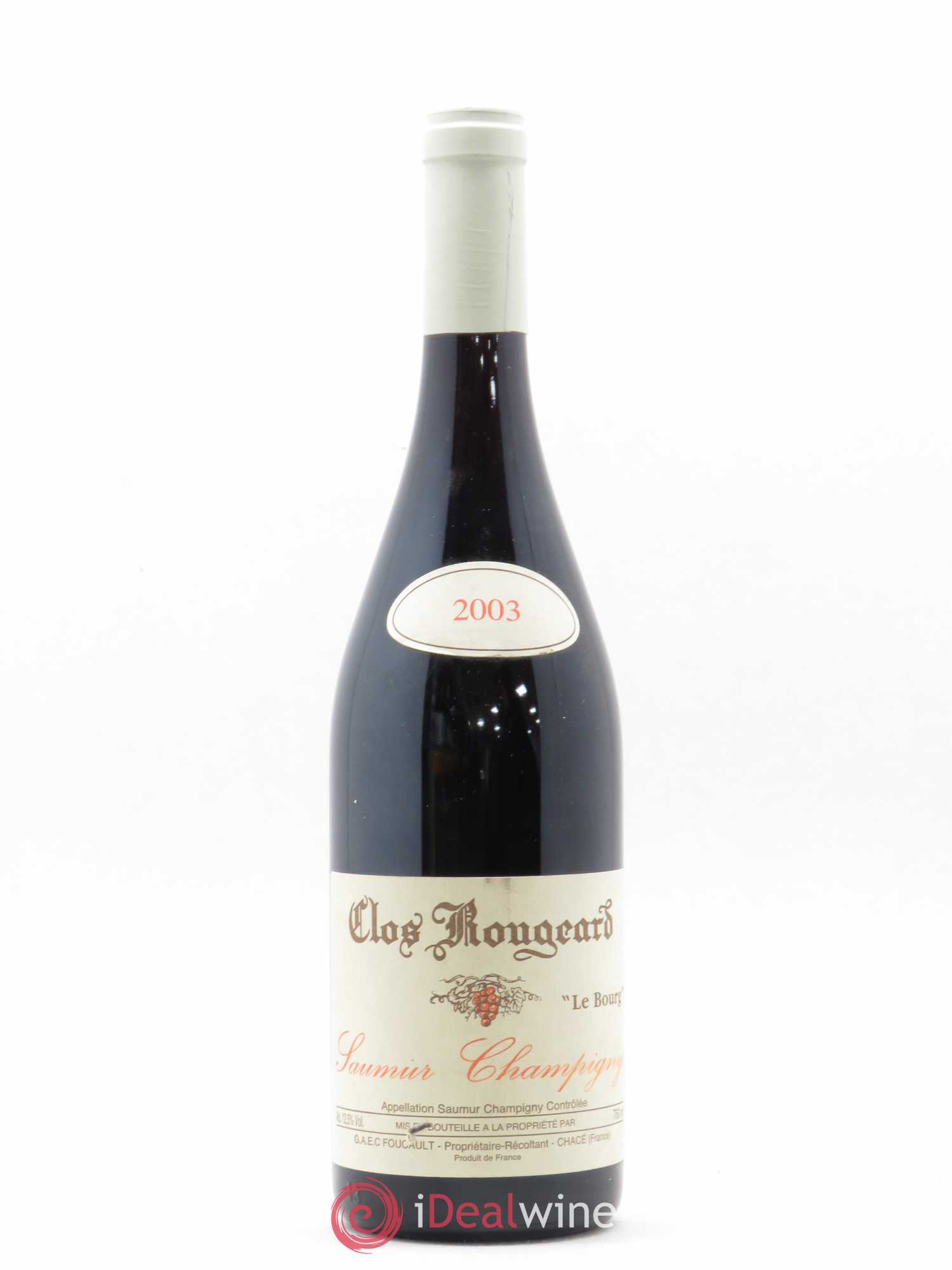 Saumur-Champigny Le Bourg Clos Rougeard 2003 - Lot de 1 bouteille - 0