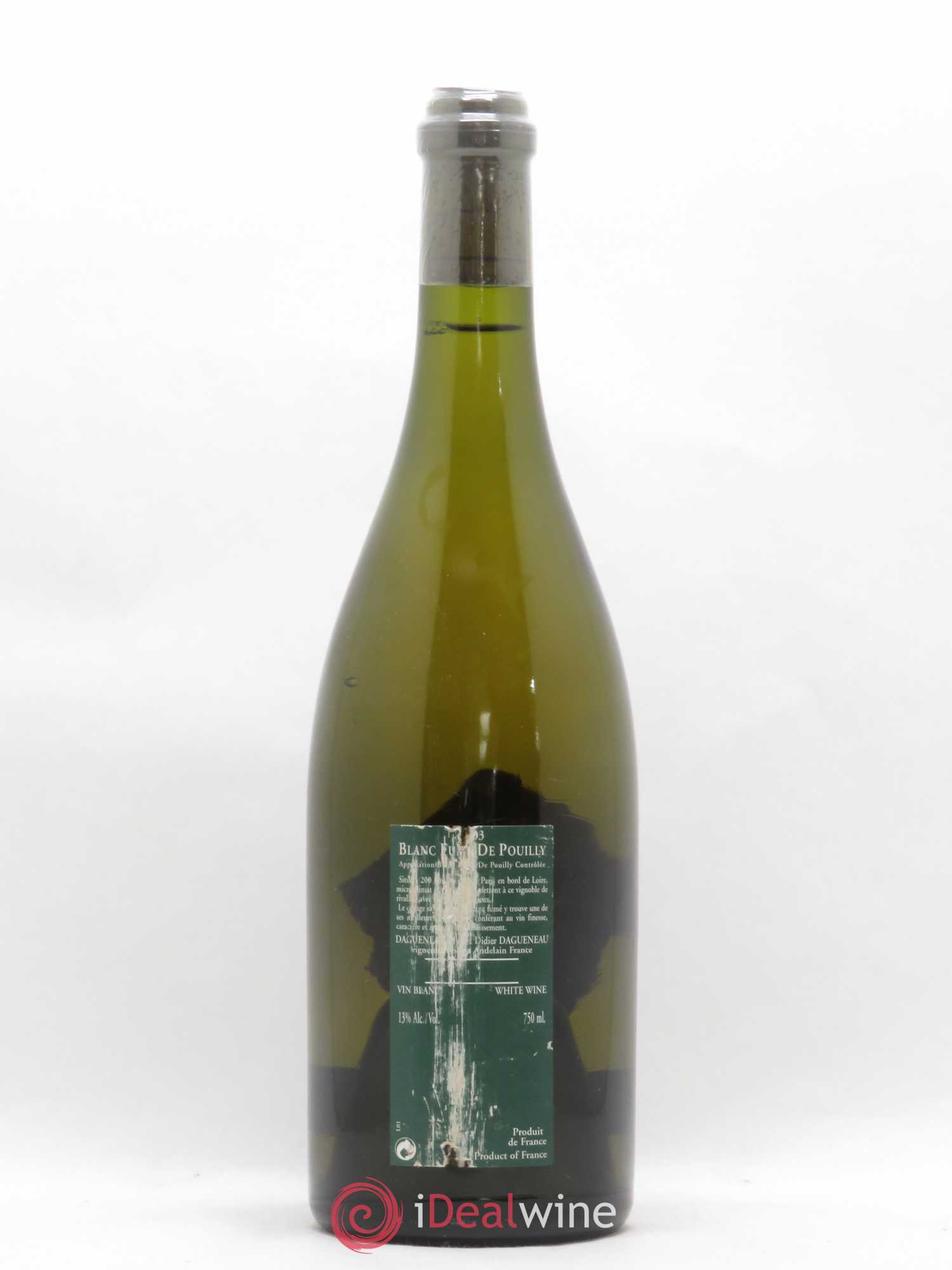 Vin de France (anciennement Pouilly-Fumé) Silex Dagueneau (Domaine Didier - Louis-Benjamin) 2003 - Lot de 1 bouteille - 1