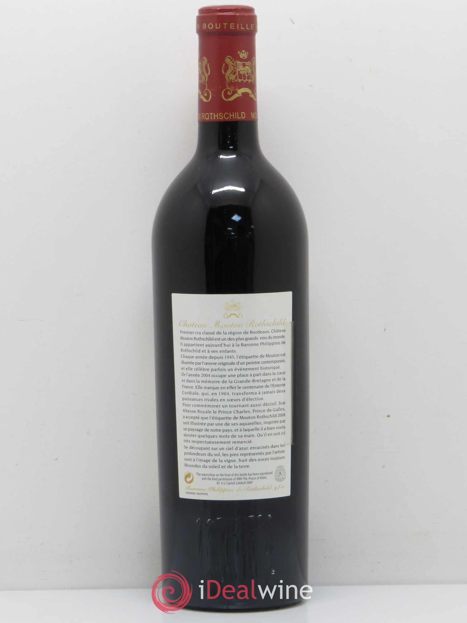 Château Mouton Rothschild 1er Grand Cru Classé 2004 - Lot de 1 bouteille - 1
