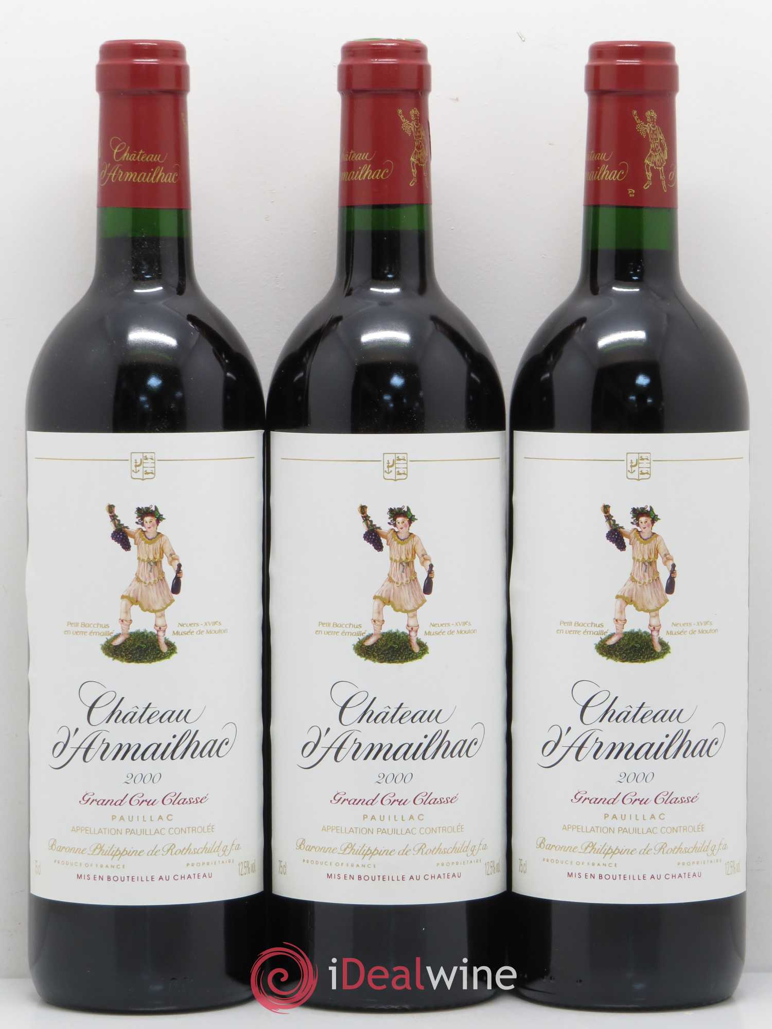 Château d' Armailhac - Mouton Baron(ne) Philippe 5ème Grand Cru Classé 2000 - Lot de 6 bouteilles - 2