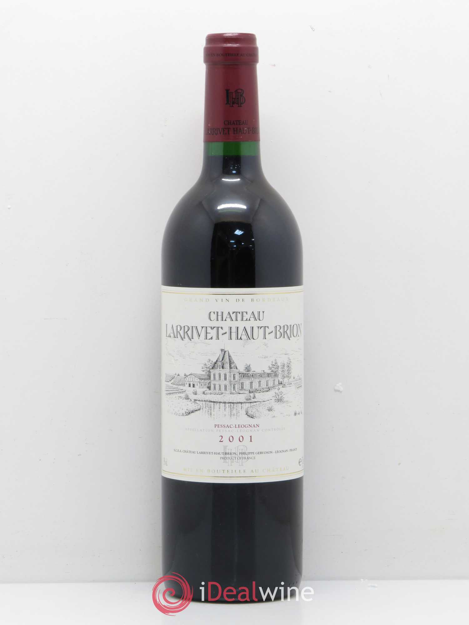 Château Larrivet Haut-Brion 2001 - Lot de 1 bouteille - 0