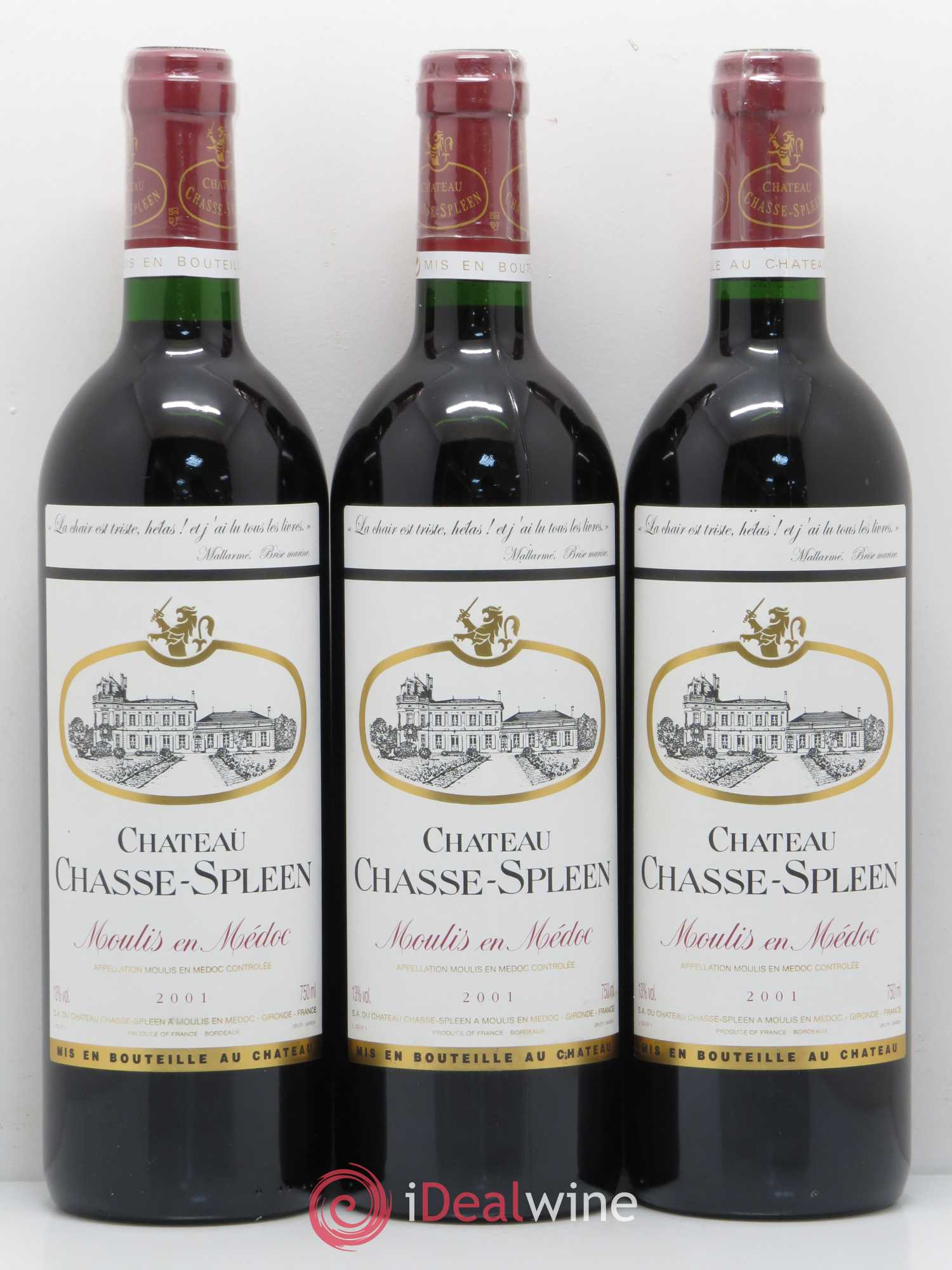 Château Chasse Spleen 2001 - Lot de 6 bouteilles - 2