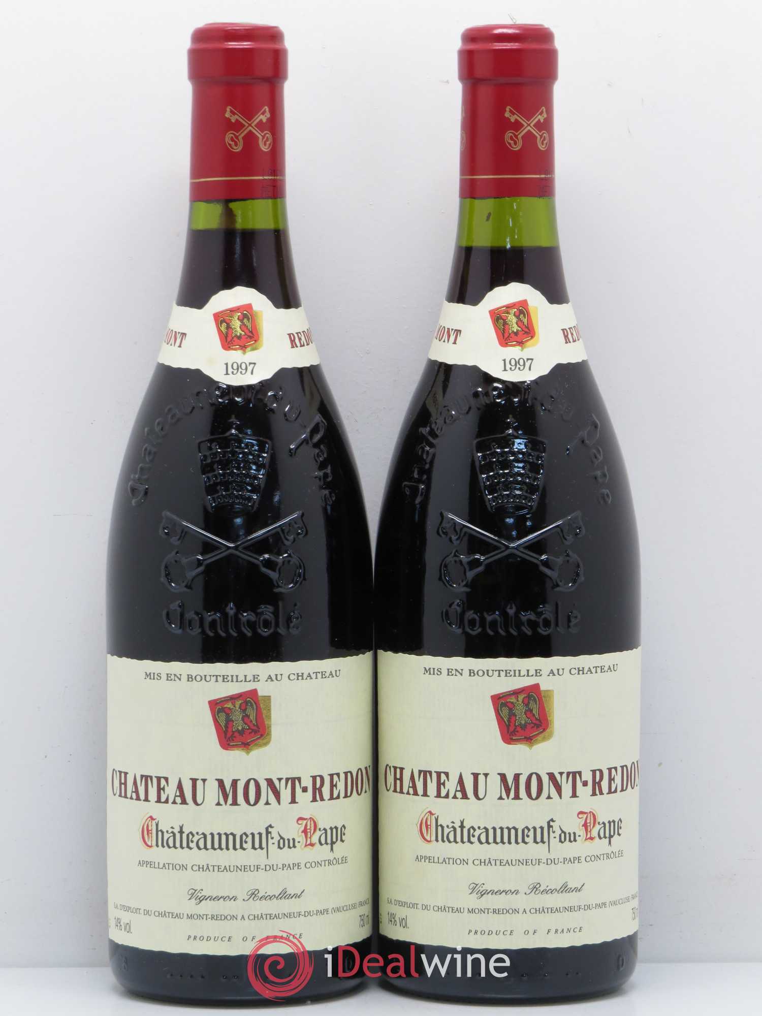 Châteauneuf-du-Pape Château Mont-Redon Famille Abeille-Fabre 1997 - Lot de 2 bouteilles - 0