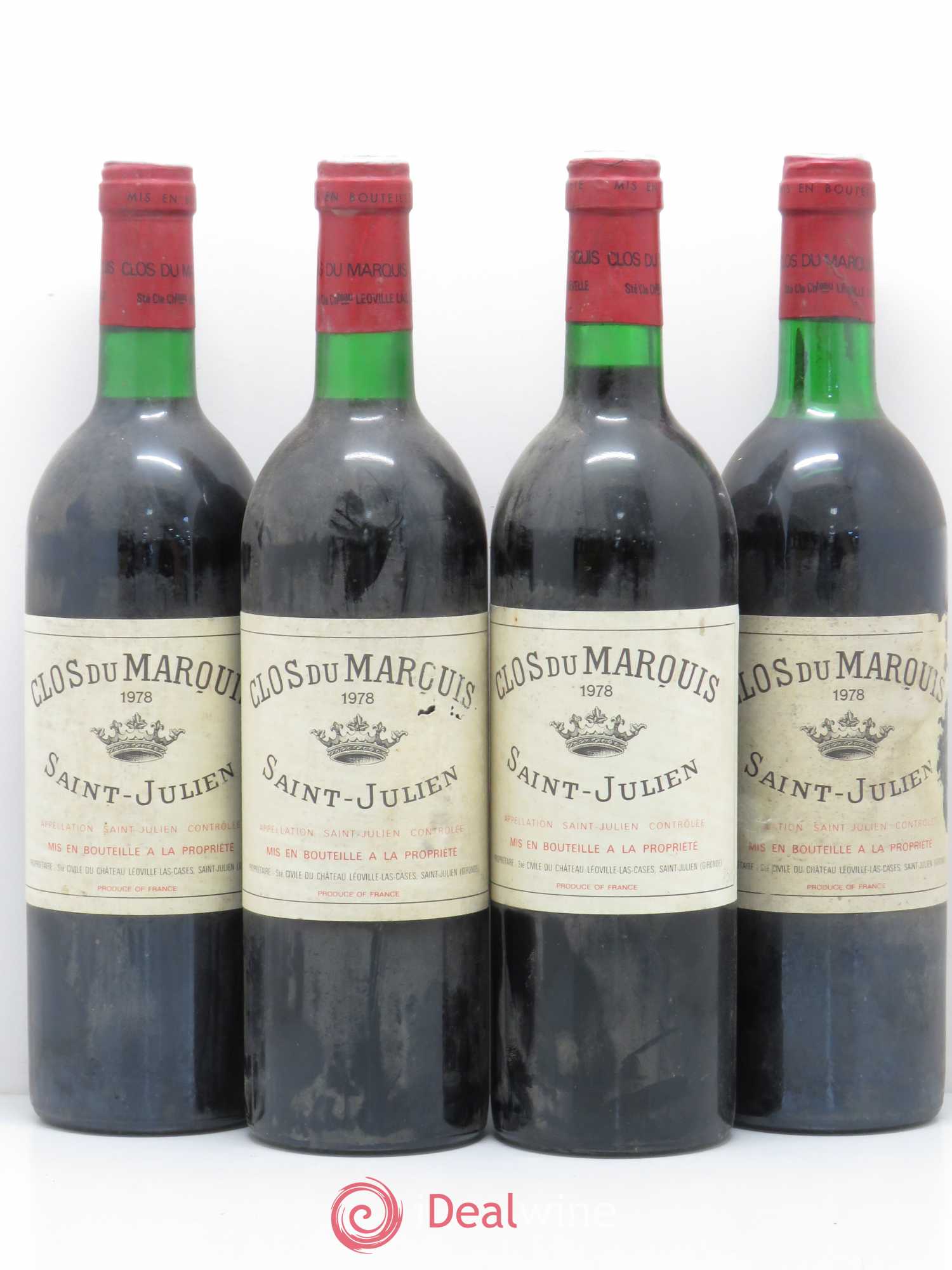 Clos du Marquis 1978 - Lot de 4 bouteilles - 0