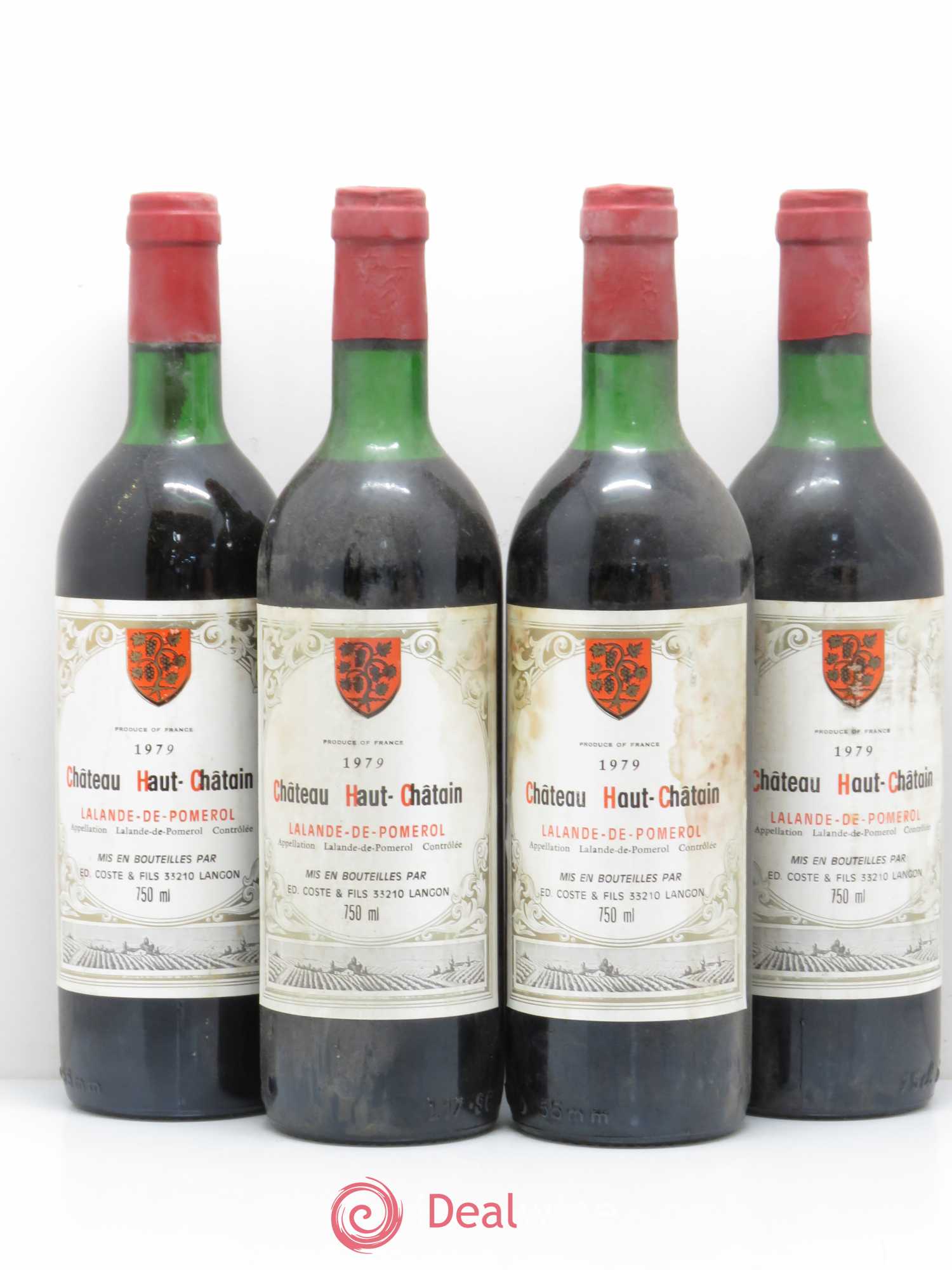 Bordeaux Lalande de Pomerol Château Haut Chatain (sans prix de réserve) 1979 - Posten von 4 Flaschen - 0