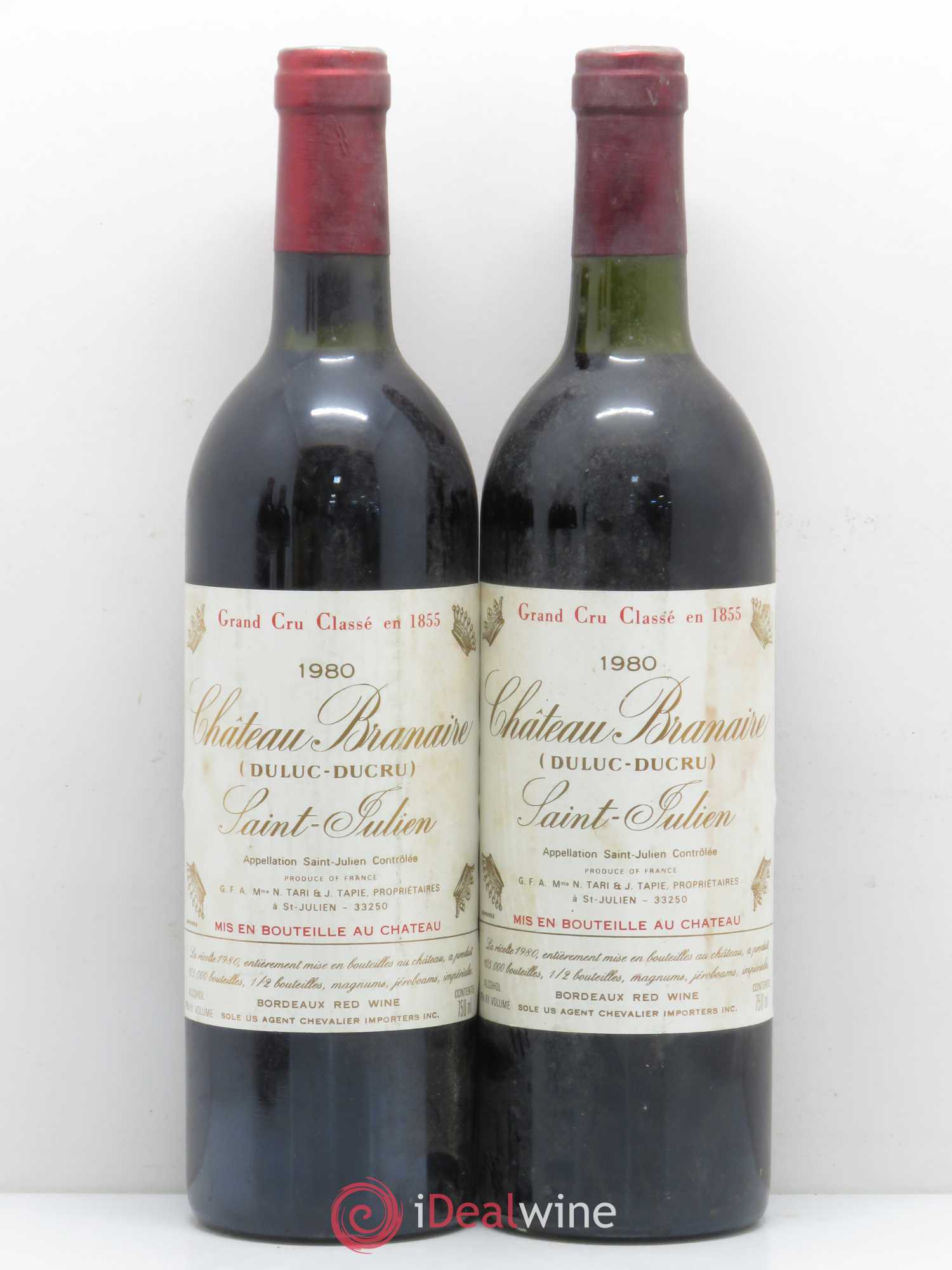 Château Branaire Ducru 4ème Grand Cru Classé 1980 - Lot de 7 bouteilles - 2