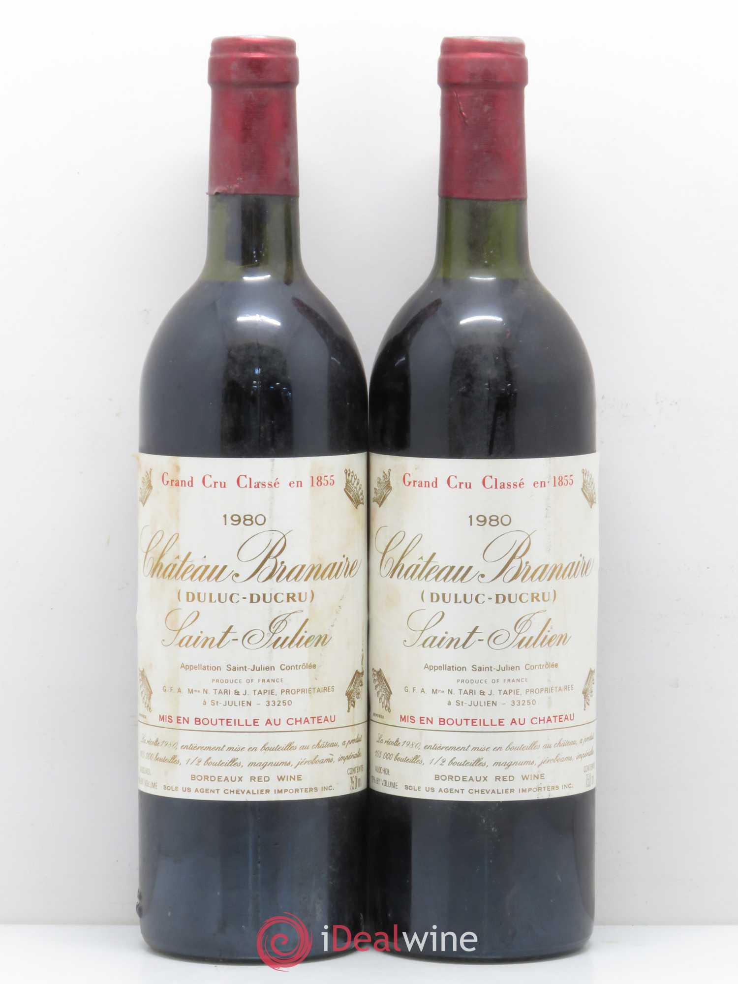 Château Branaire Ducru 4ème Grand Cru Classé 1980 - Lot de 7 bouteilles - 3
