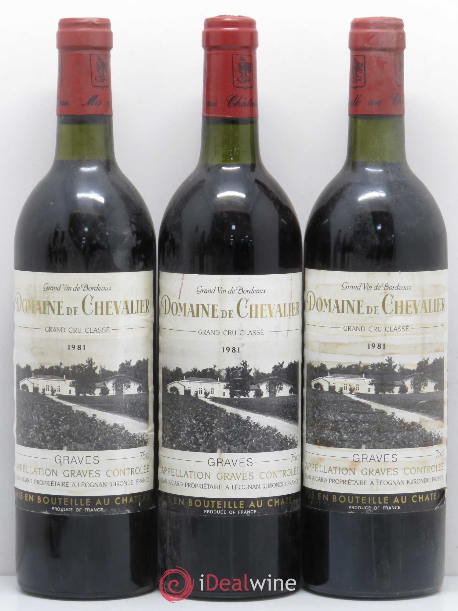 Domaine de Chevalier Cru Classé de Graves 1981 - Lot de 6 bouteilles - 1