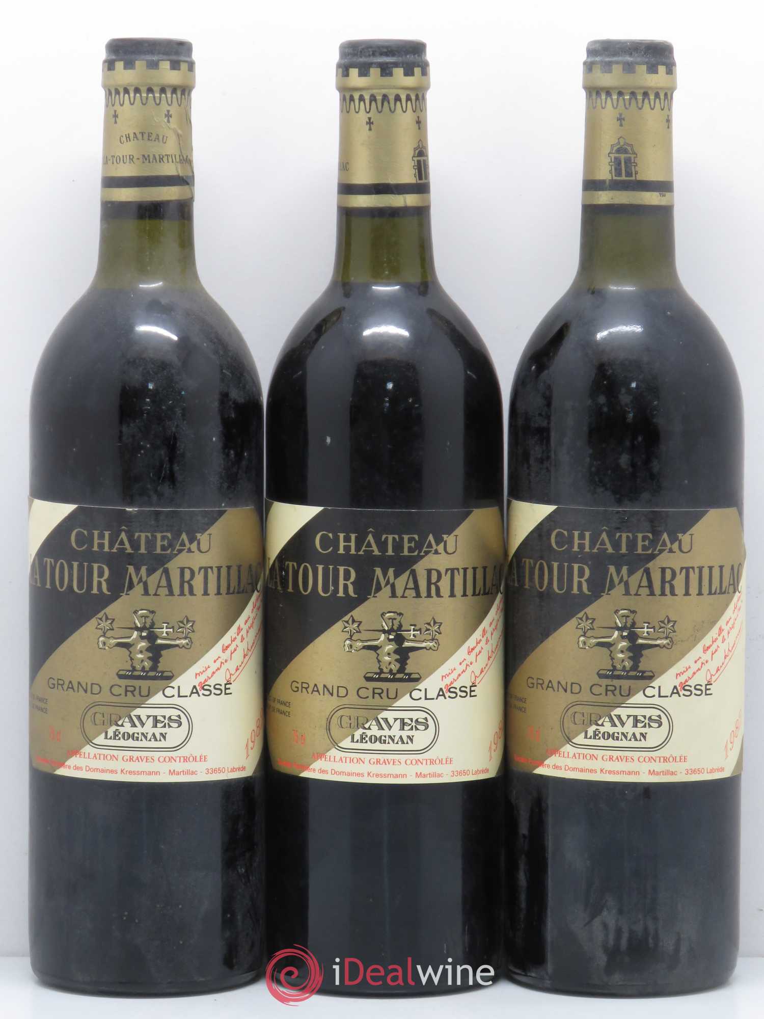 Château Latour-Martillac Cru Classé de Graves 1982 - Lot de 6 bouteilles - 2