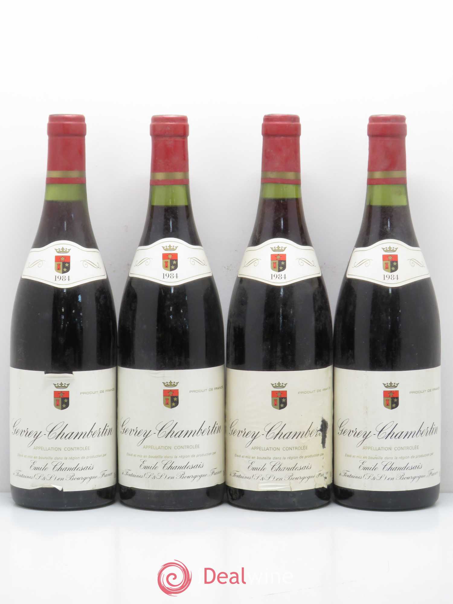 Gevrey-Chambertin émile Chandesais 1984 - Posten von 4 Flaschen - 0