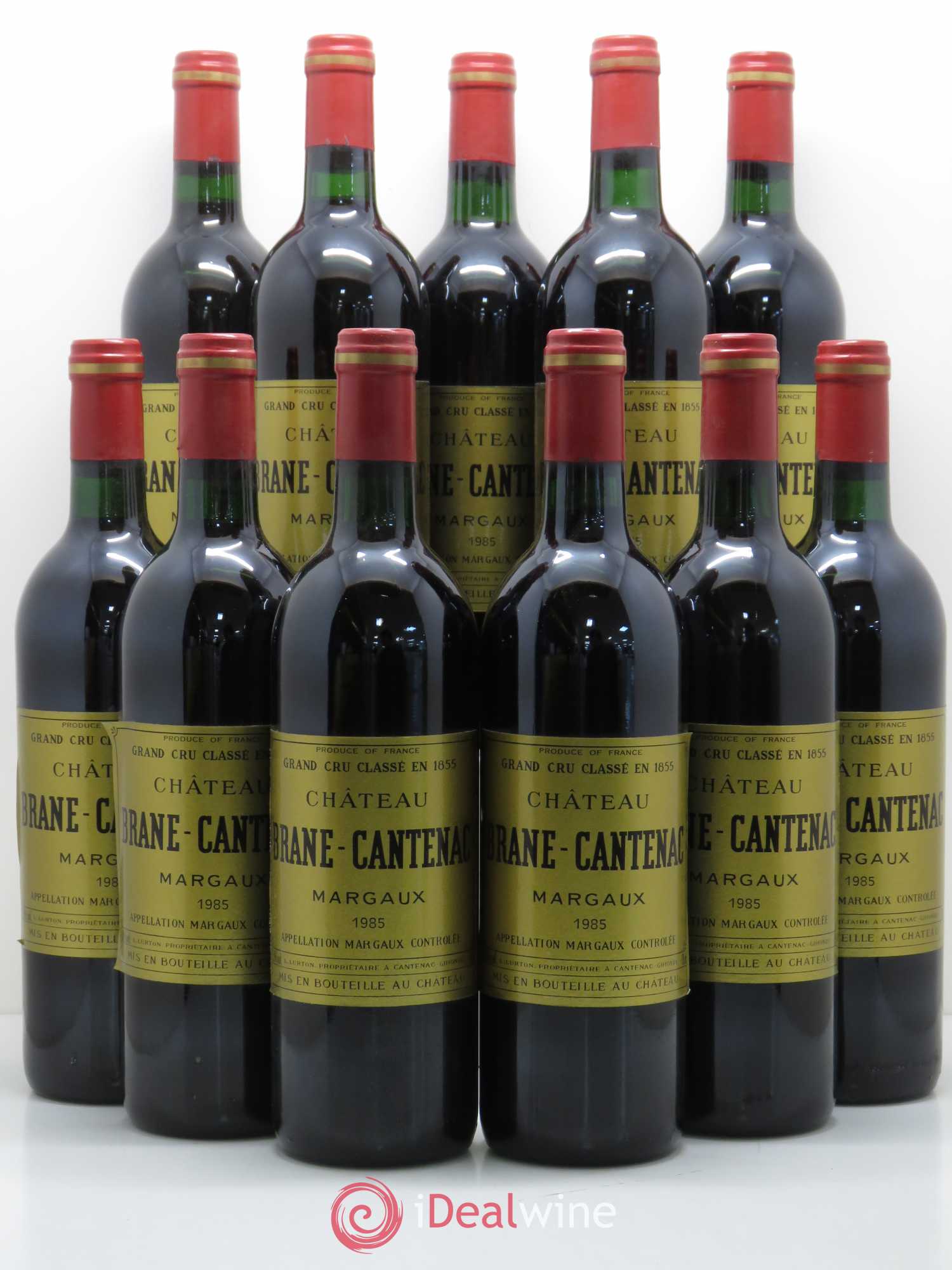 Château Brane Cantenac 2ème Grand Cru Classé 1985 - Lot de 11 bouteilles - 0