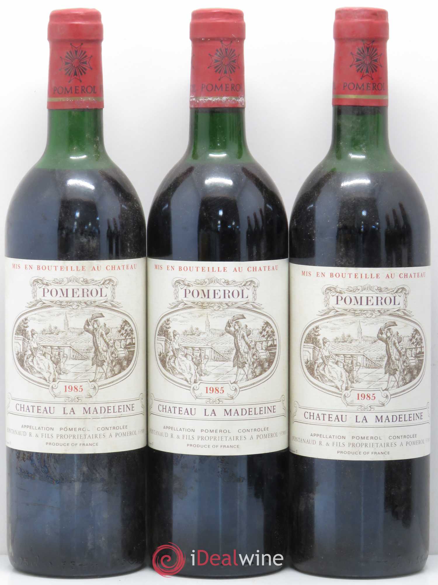 Pomerol Château La Madeleine (sans prix de réserve) 1985 - Lot de 6 bouteilles - 1