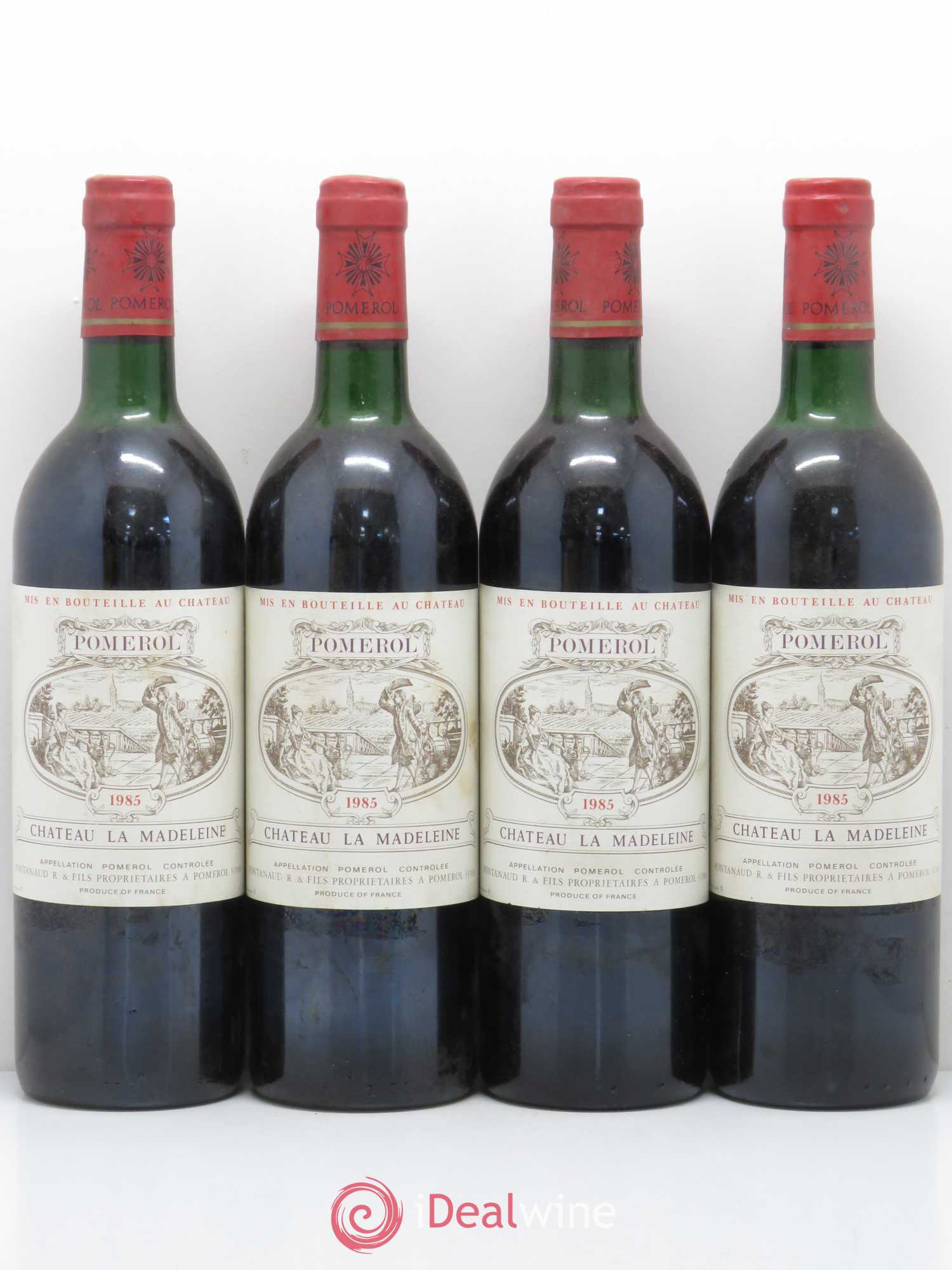 Pomerol Château la Madeleine 1985 - Posten von 4 Flaschen - 0