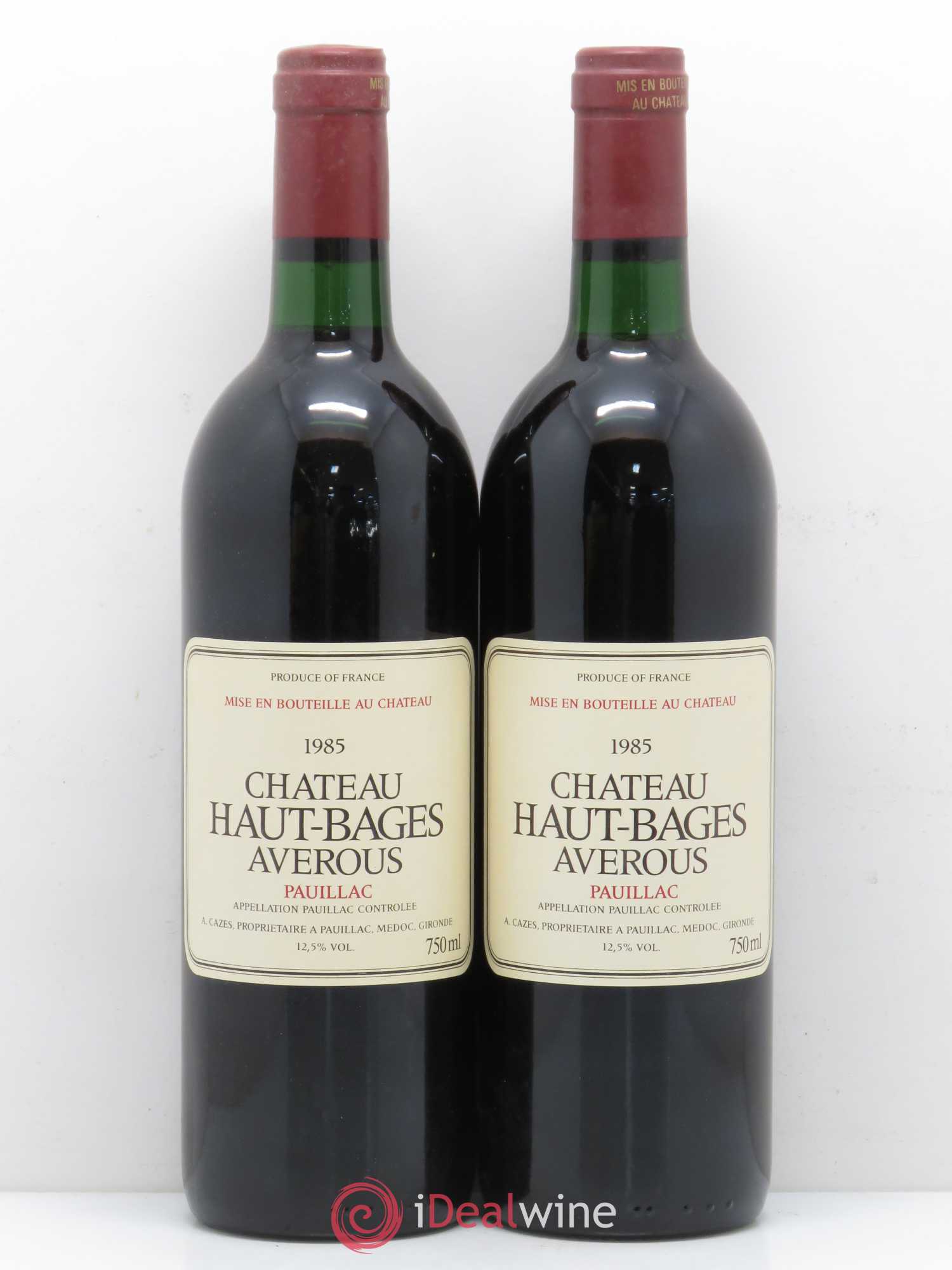 Château Haut Bages Averous Cru Bourgeois 1985 - Lot de 7 bouteilles - 3
