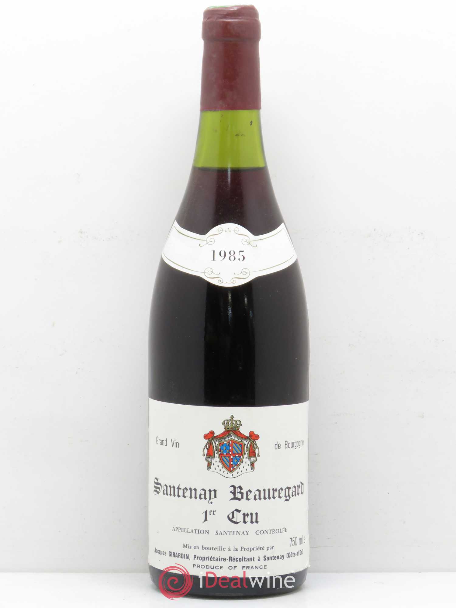Santenay 1er Cru Beauregard Jacques Girardin 1985 - Posten von 1 Flasche - 0