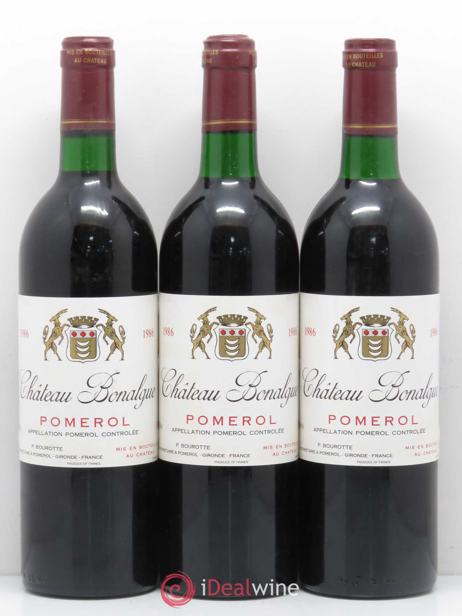 Château Bonalgue 1986 - Lot de 10 bouteilles - 1