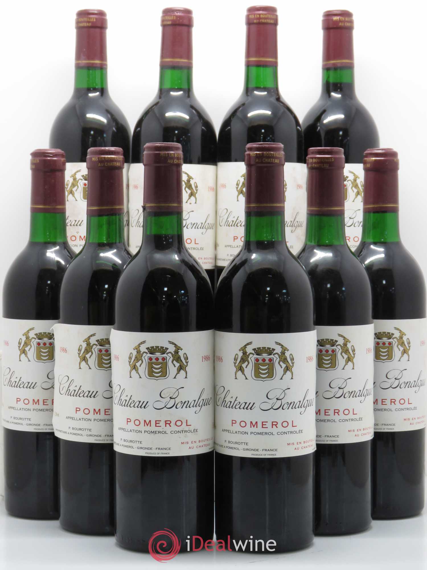 Château Bonalgue 1986 - Lot de 10 bouteilles - 0