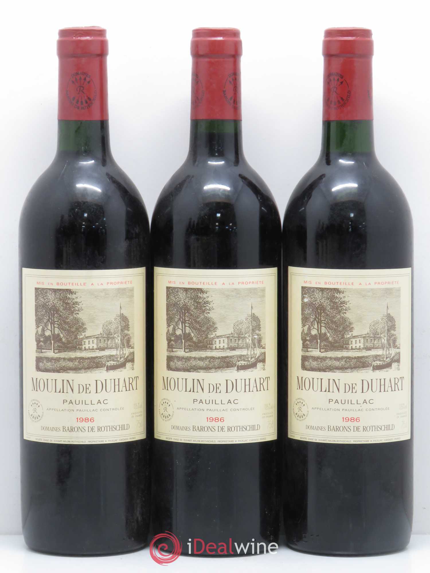Moulin de Duhart Second Vin 1986 - Lot de 6 bouteilles - 1